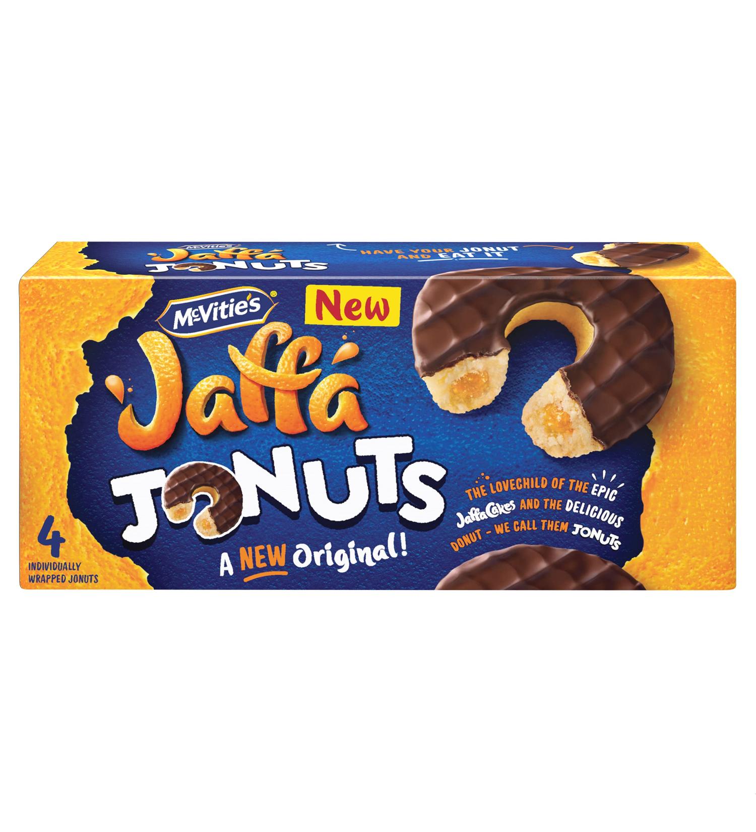 McVitie's Jaffa Cakes Original Jaffa Jonuts 4 Jonuts (Pack of 1) - Buy Online on GoSupps.com