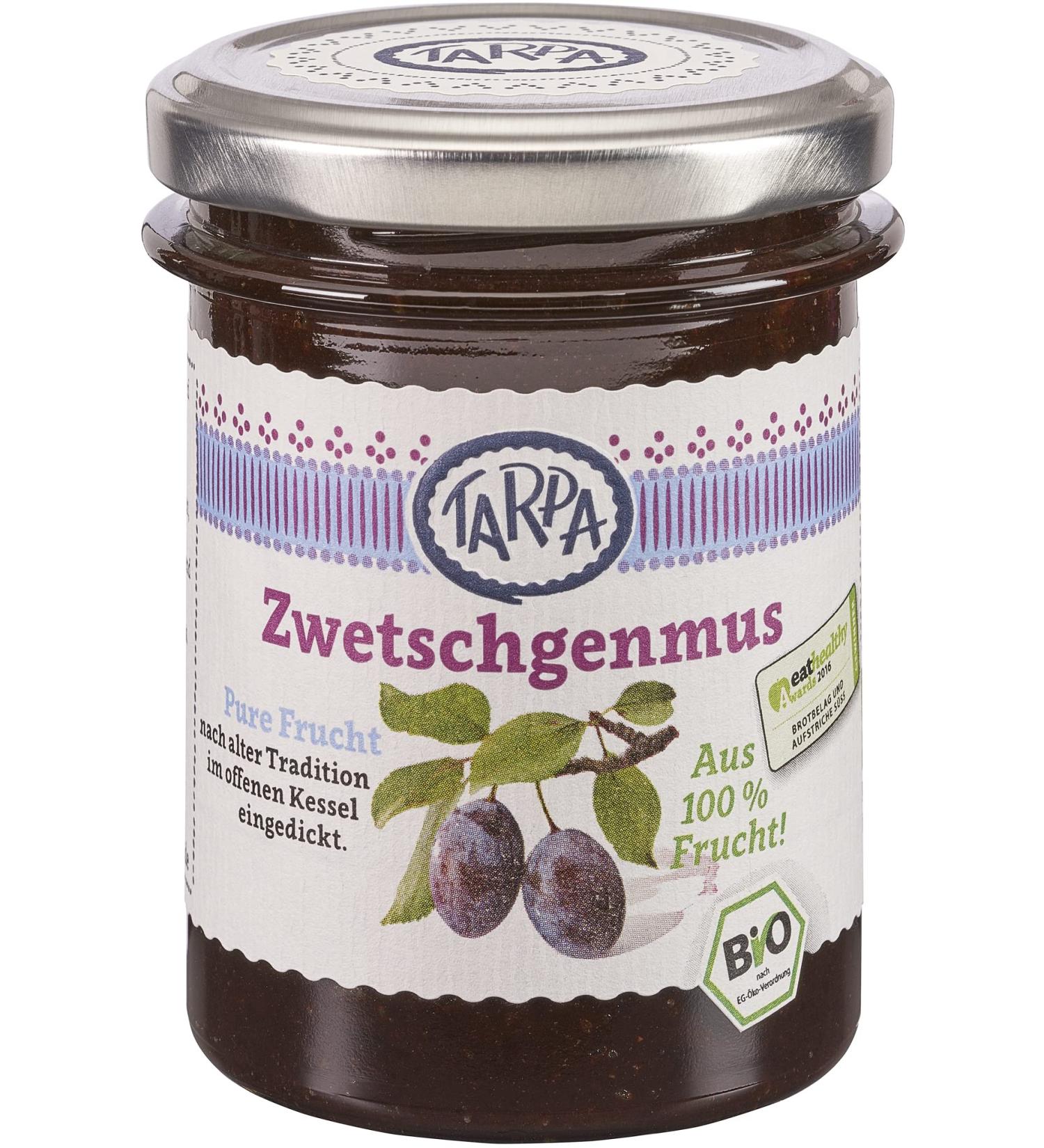 Tarpa Organic Plum Jam Pure 100% (1 x 220 gr) 220 g (1 pack)