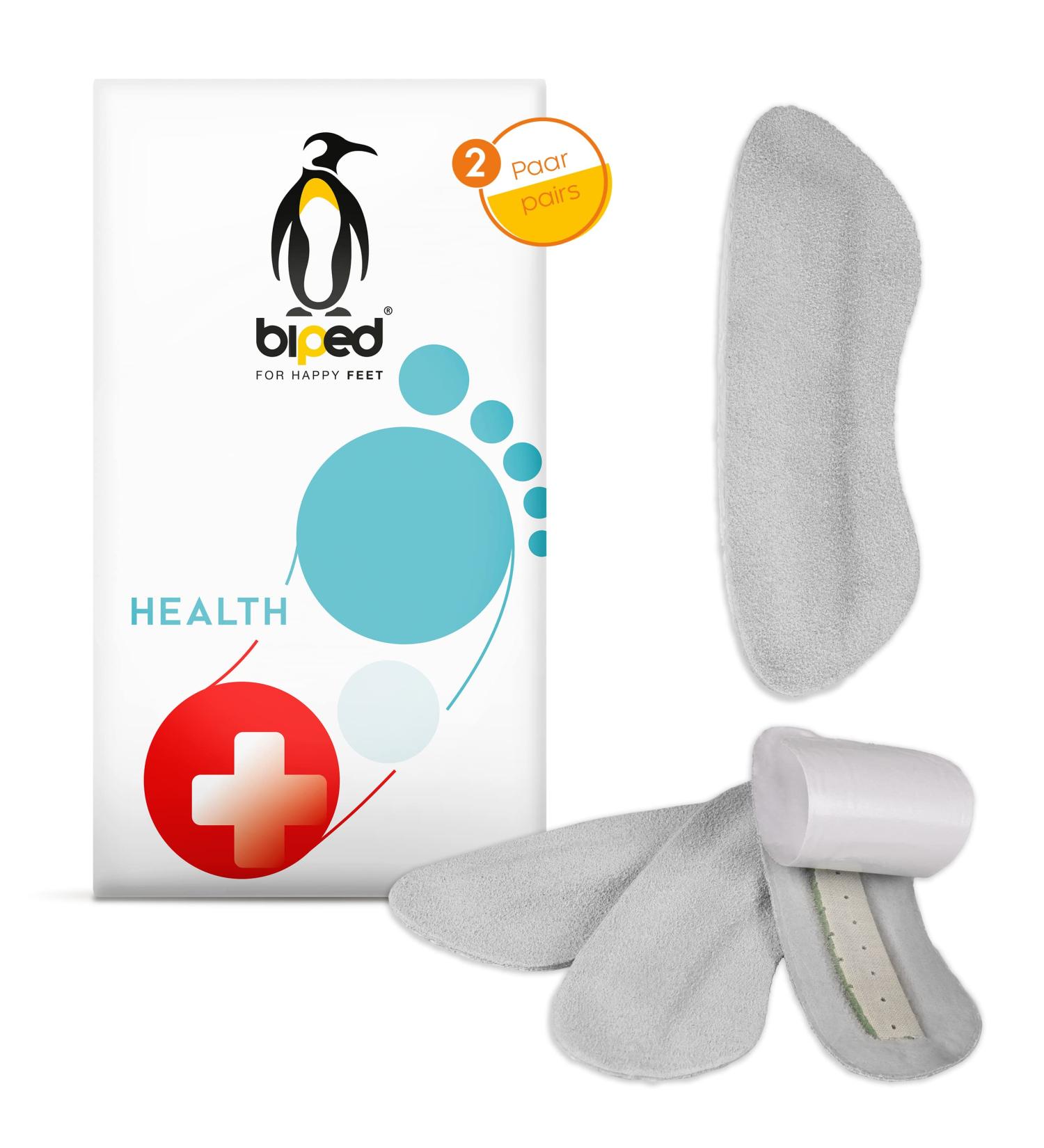 Buy Biped Health Anti-Slip Heel Holders - Self-Adhesive Cushions for Large Shoes & Hard Heels - Soft Sublime Leather - Z1769 Gray - All Shoe Sizes - Buy Online on GoSupps.com