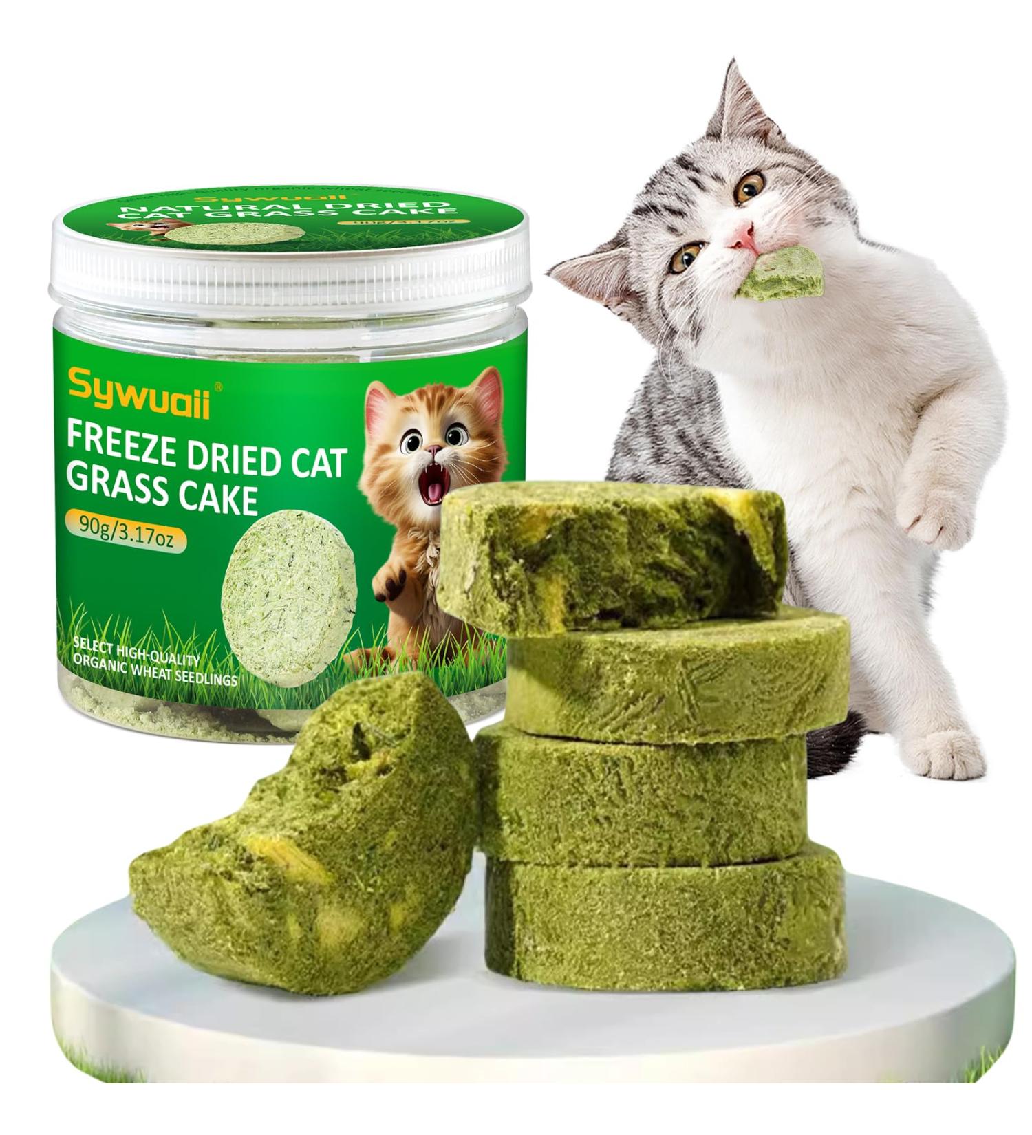 90g Cat Grass Treats Cat Grass Teething Stick for Hairball Remove and Teeth Cleaning Edible Cat Grass Stick Snack - Buy Online on GoSupps.com