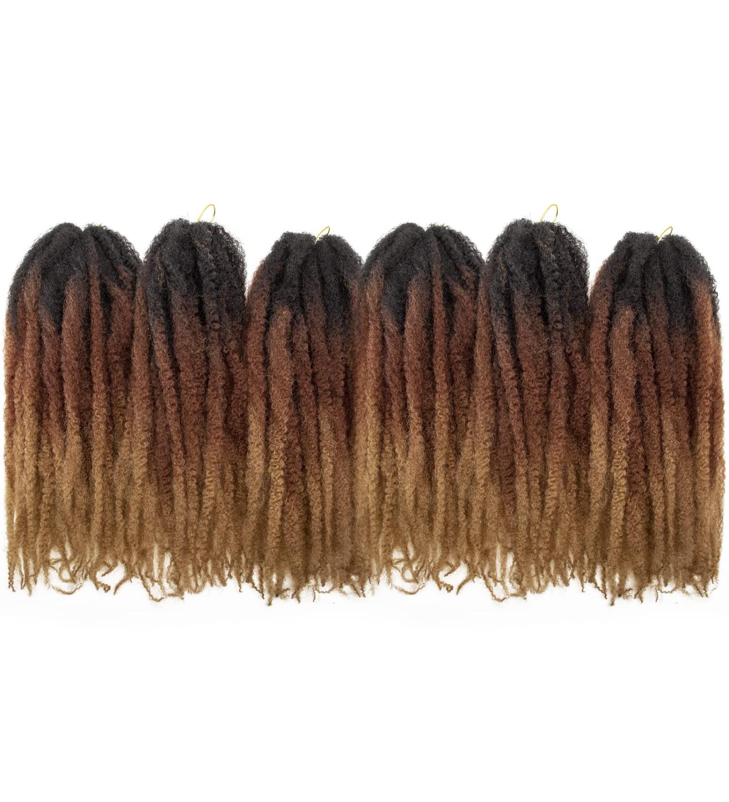 6 Packs Marley Hair 18 Inch Afro Twist for Faux Locs Crochet Hair Extensions in 1B/30/27 - Buy Online on GoSupps.com