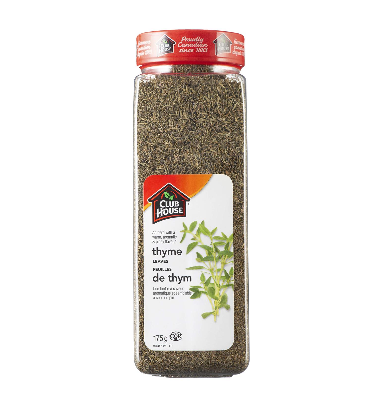 Club House Quality Natural Herbs and Spices Thyme Leaves 175g - Buy Online on GoSupps.com