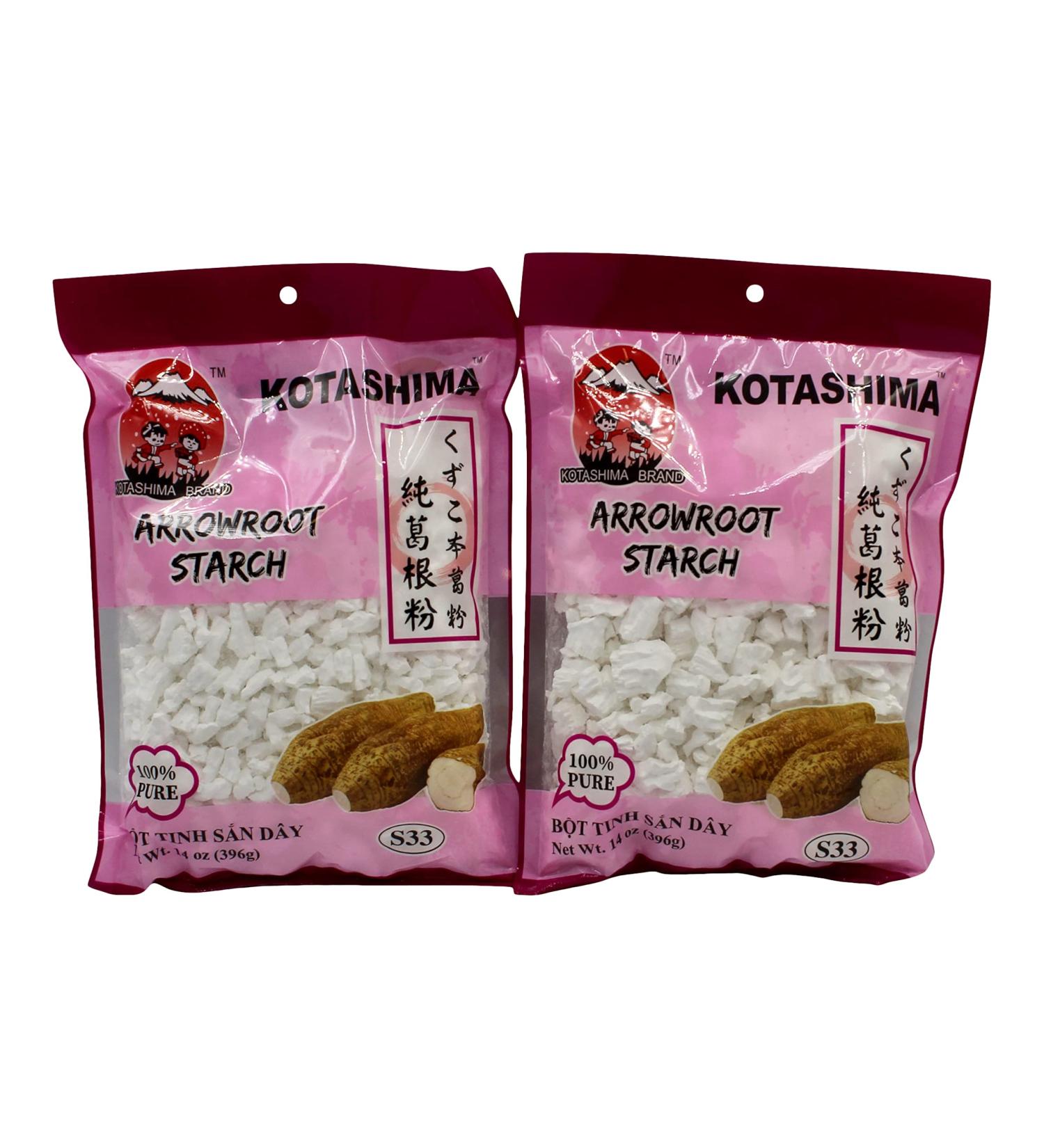 Kotashima Arrow Root Bundle - 14 oz (Pack of 2) | Gluten Free Cornstarch Substitute with Arrowroot Powder | Includes Habanerofire Jar Opener - Buy Online on GoSupps.com
