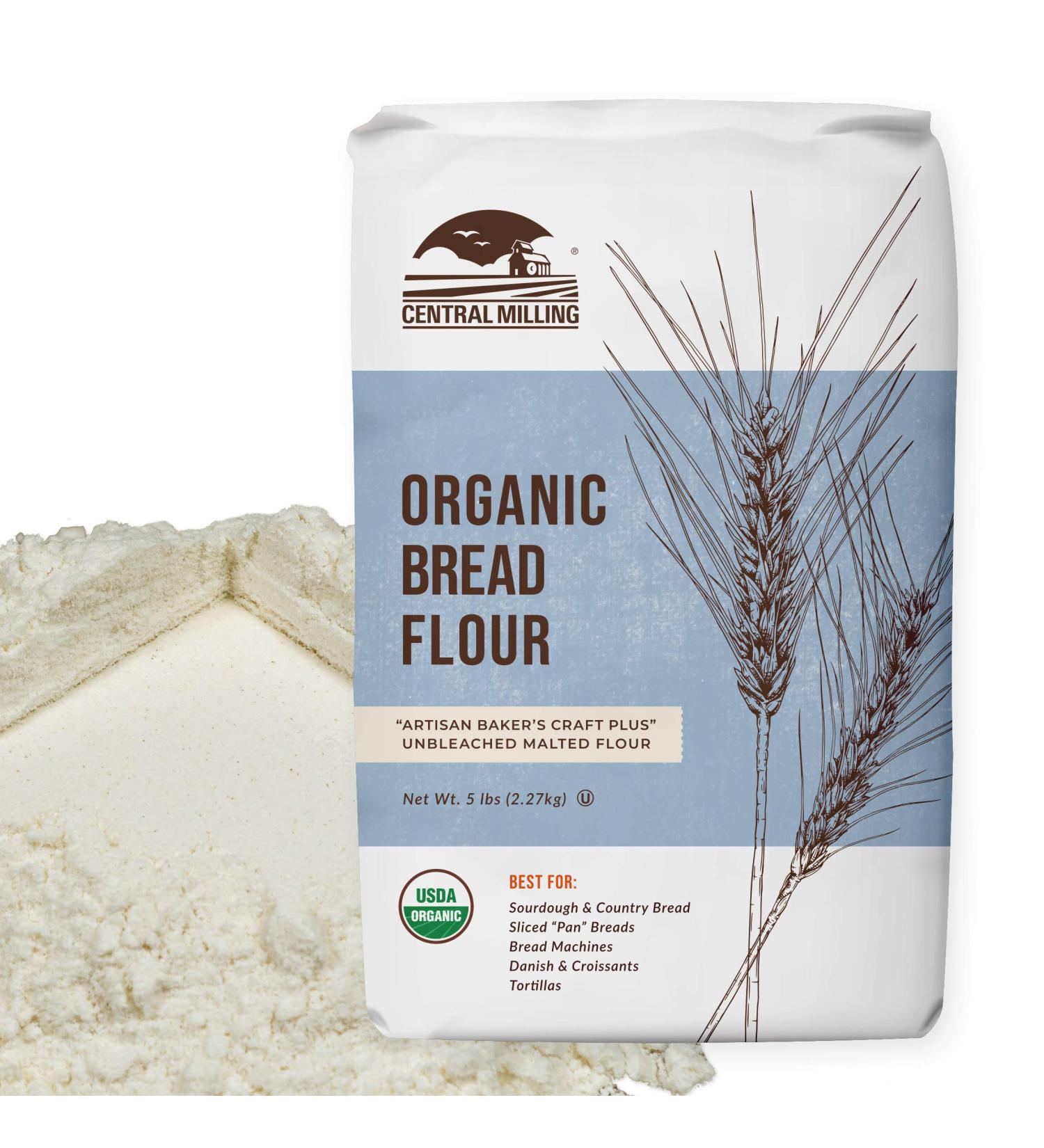 Organic Bread Flour for Baking - 5 lb Pack of 1 | Premium Quality 100% Organic Flour - Buy Online on GoSupps.com