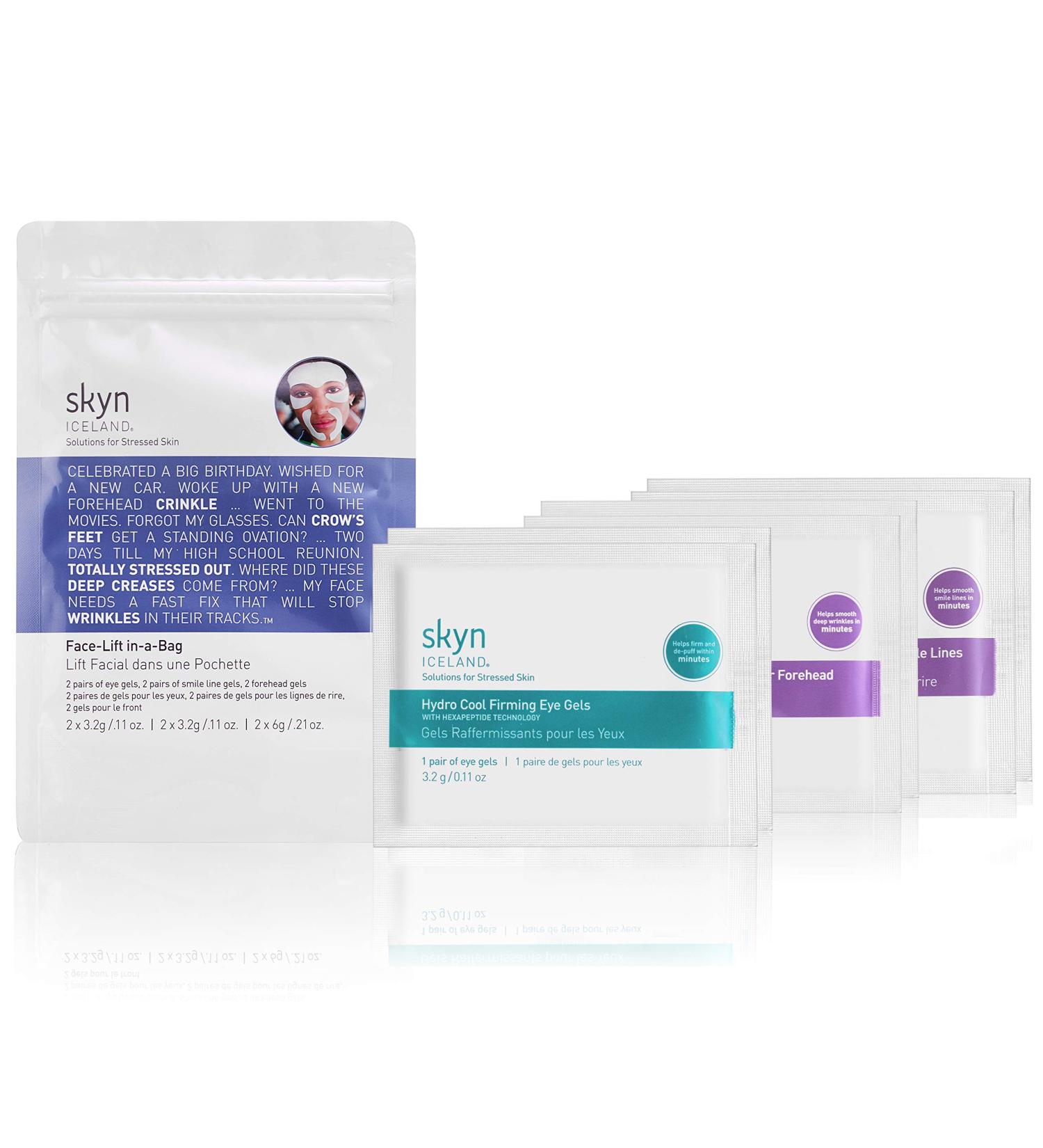 skyn ICELAND Face-Lift in-a-Bag - Essential Masks for Eyes, Forehead & Smile Lines - Buy Online on GoSupps.com