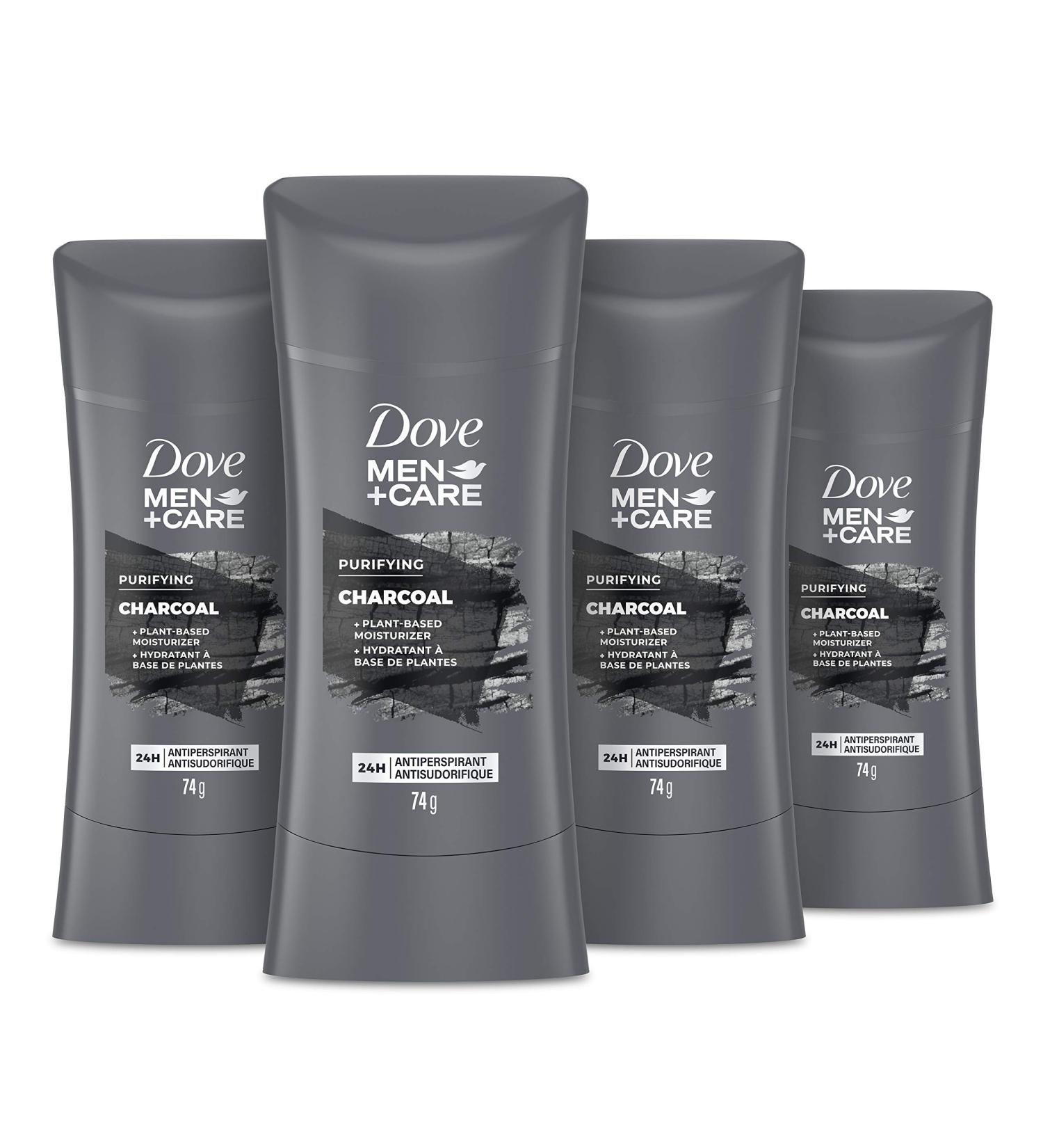 Dove Men+Care Charcoal Natural Antiperspirant Deodorant 2.6oz 4-Pack - Buy Online on GoSupps.com