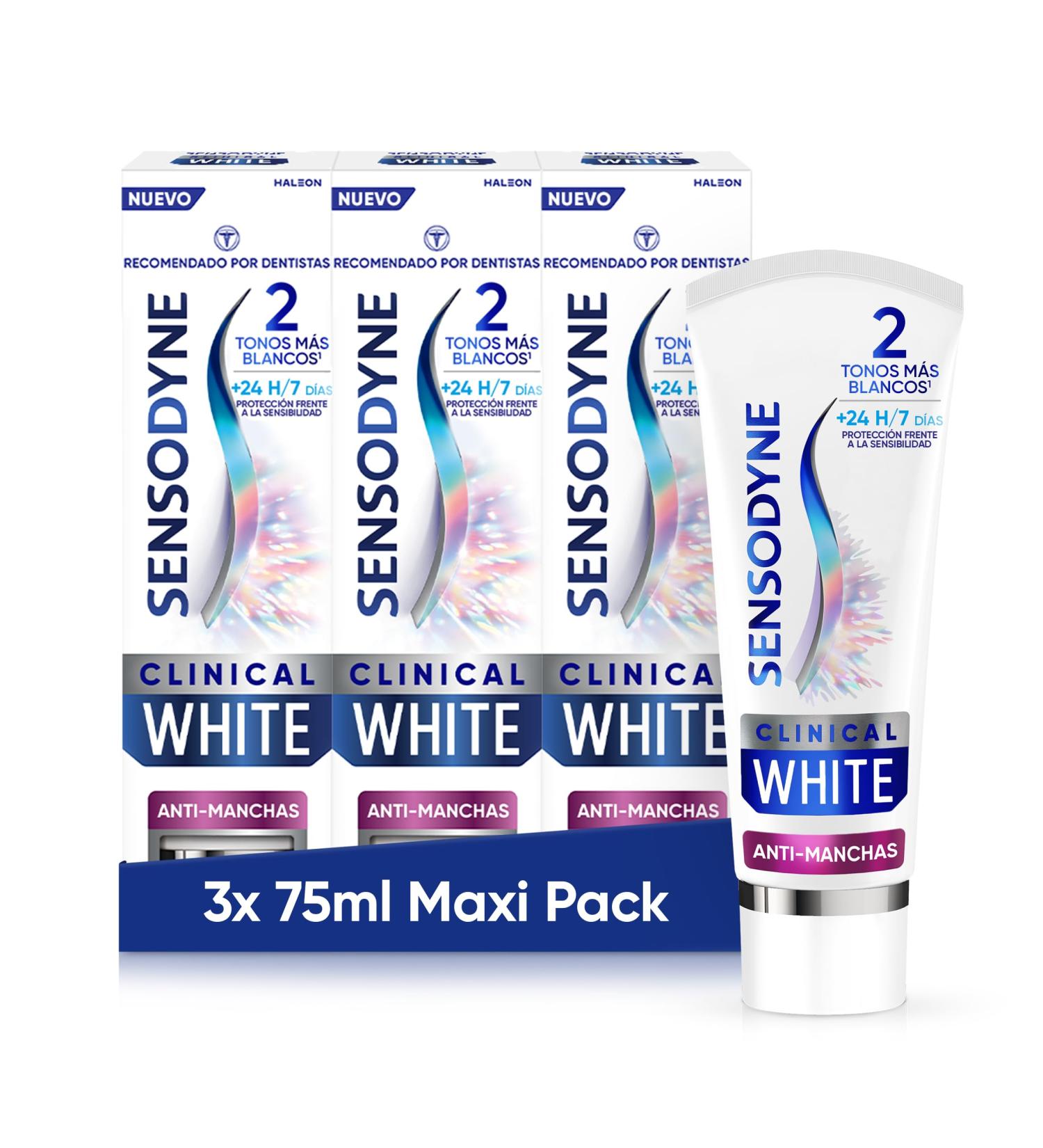  Sensodyne Sensodyne Clinical White 3-Pack Whitening Toothpaste Mint Flavor Sensitivity Protection 3 x 75ml - Buy Online on GoSupps.com