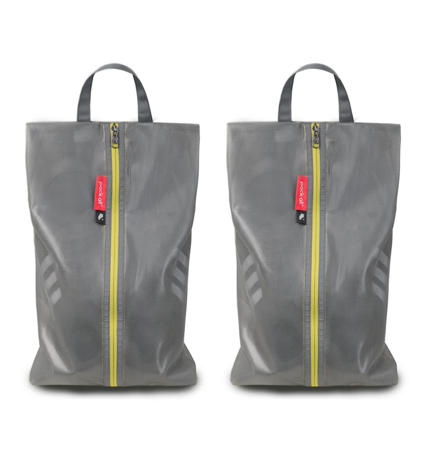 Water Resistant Shoe Bags Plus - 2 Pack Multi-color Organizer Pouch for Travel & Storage - Grey for Men and Women - Buy Online on GoSupps.com