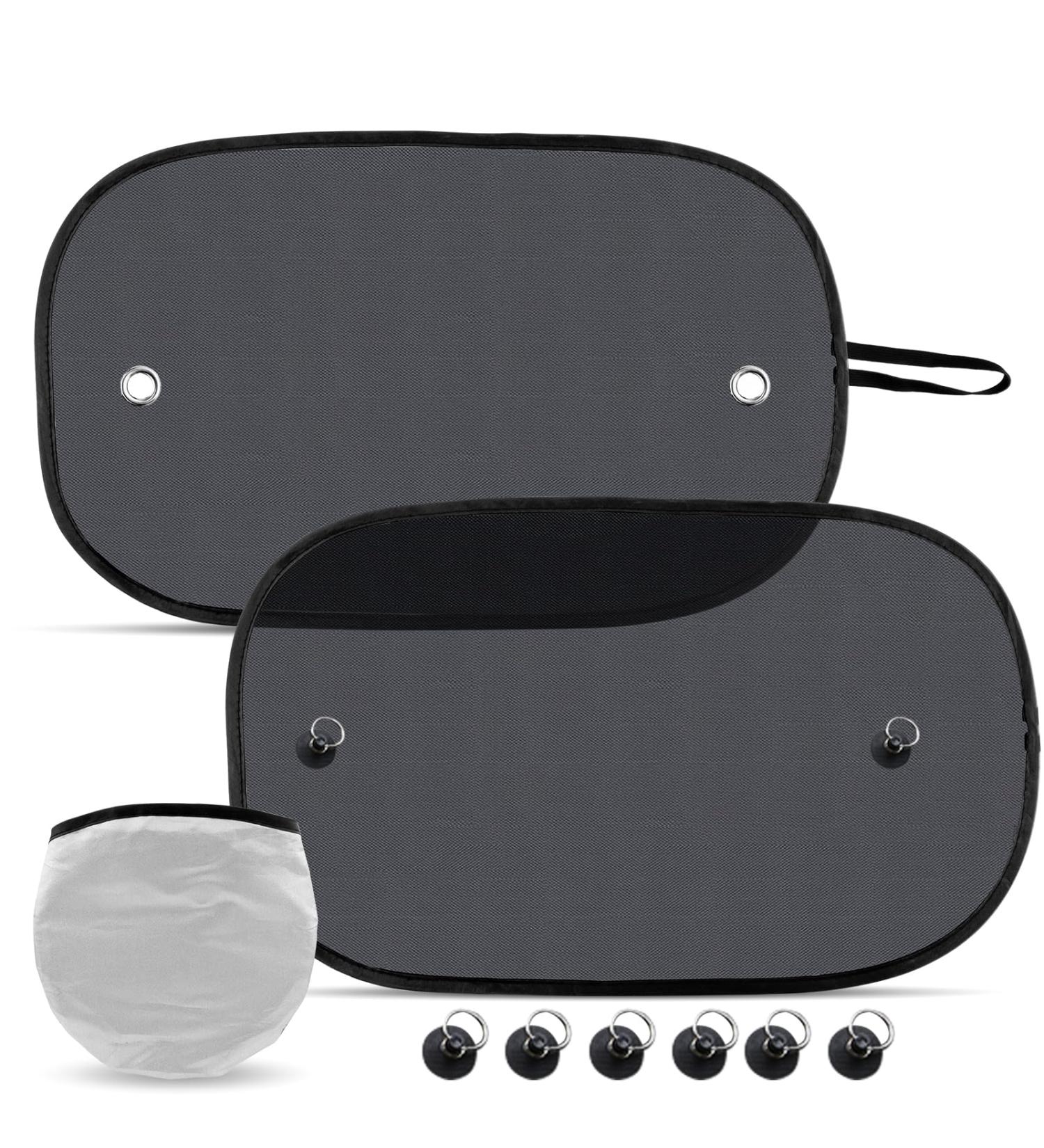 Wugu Car Baby Sun Protection - UV Shield Window Covers for Children | 2-Piece Set with 8 Suction Cups | 51 x 31 cm Sun Visor - Buy Online on GoSupps.com