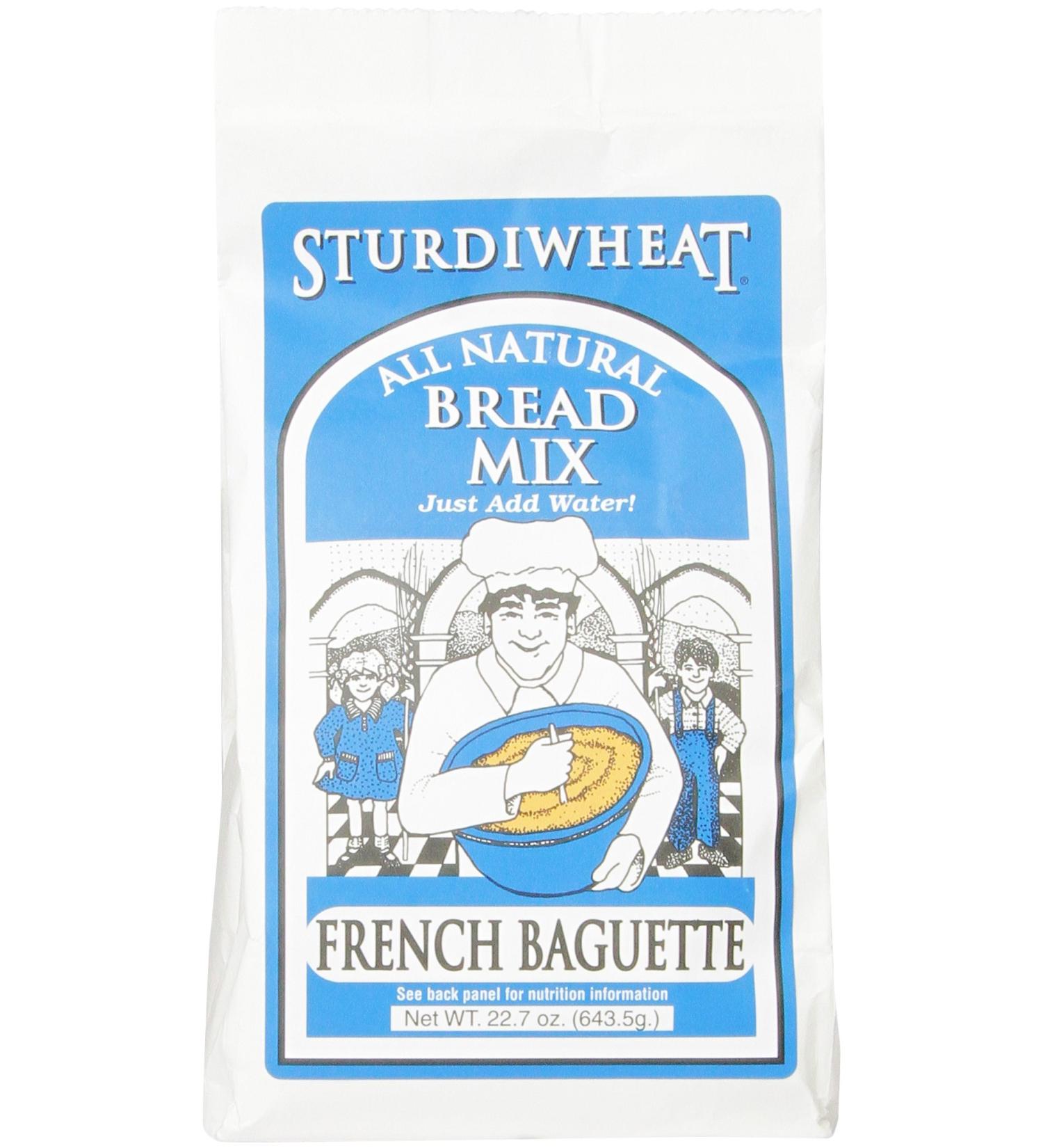 Sturdiwheat All Natural Bread Mix  French Baguette  22.7-Ounce Package (Pack of 4) - Buy Online on GoSupps.com
