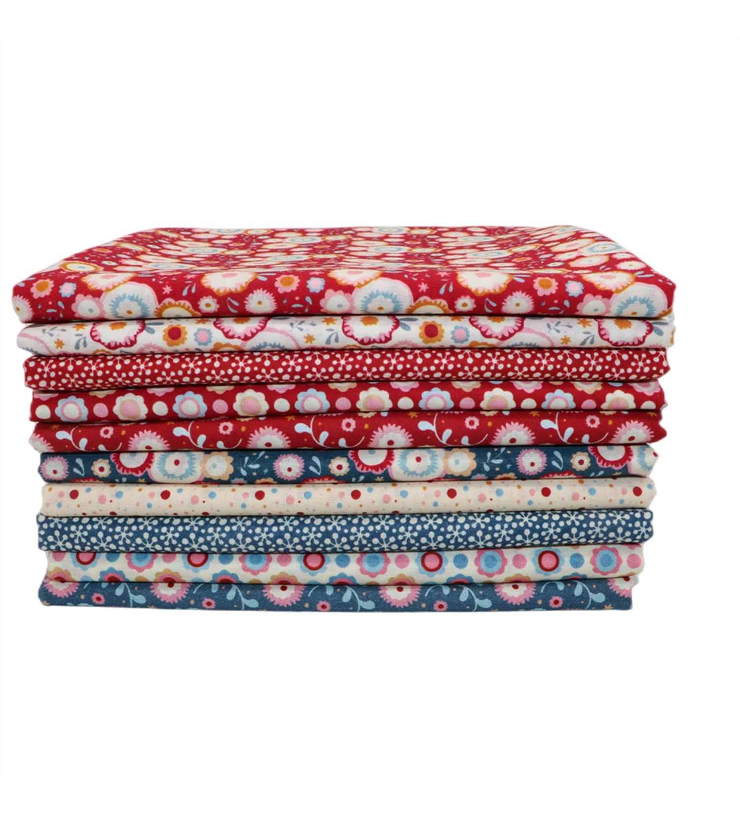 iNee Candy Bloom Fat Quarters Fabric Bundles - 18 x 22 Inches - Quilting & Sewing Precut Cotton Fabric - Buy Online on GoSupps.com