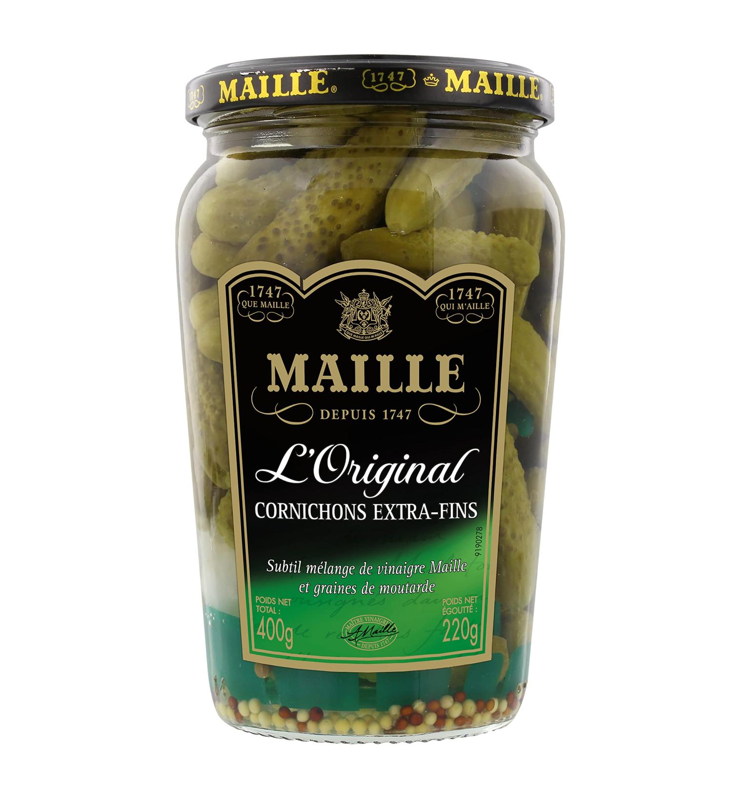 Maille Maille Extra Fine Pickles 400g - Buy Online on GoSupps.com