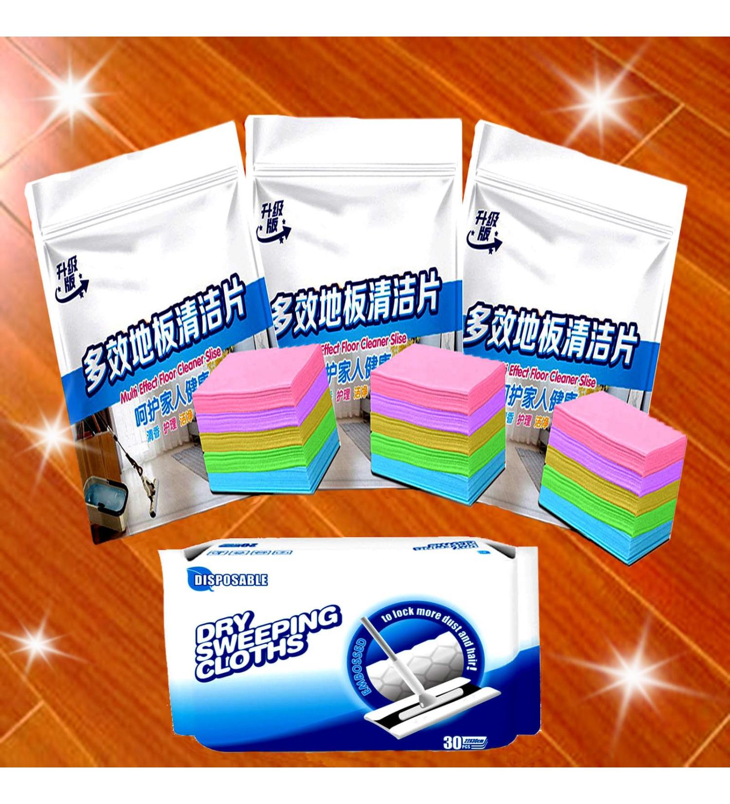 Multi Effect Floor Cleaning Slice Concentrated Soluble Cleaning Slice Multi-effect Floor Cleaning Sheet Instantly Remove Stains Freshener for Ceramic Tile/Wooden Floor/Marble Floor (90ps+30pc) - Buy Online on GoSupps.com