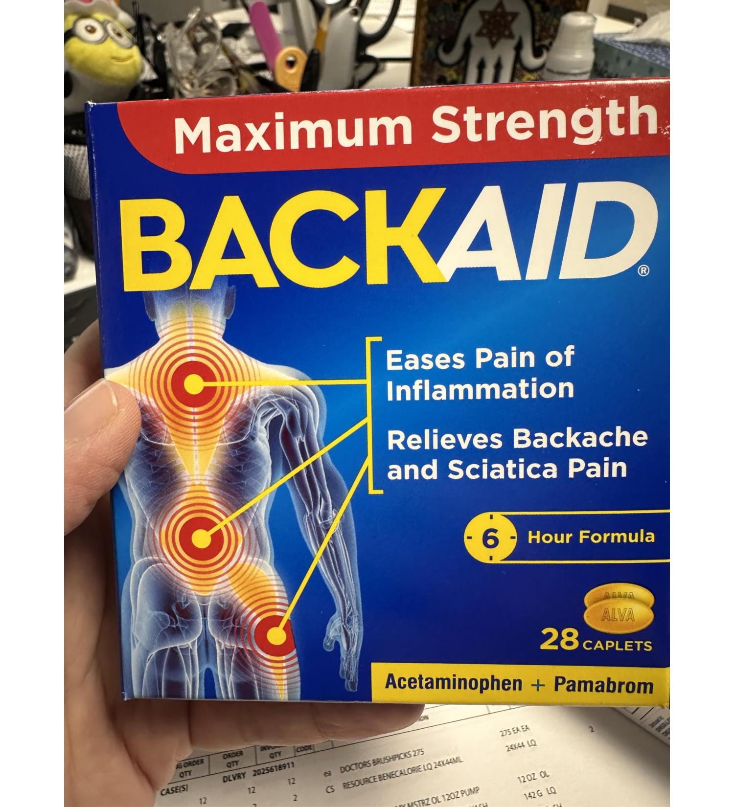 Backaid Max - Fast Relief for Back Pain | 28 Count - International Shipping Available - Buy Online on GoSupps.com