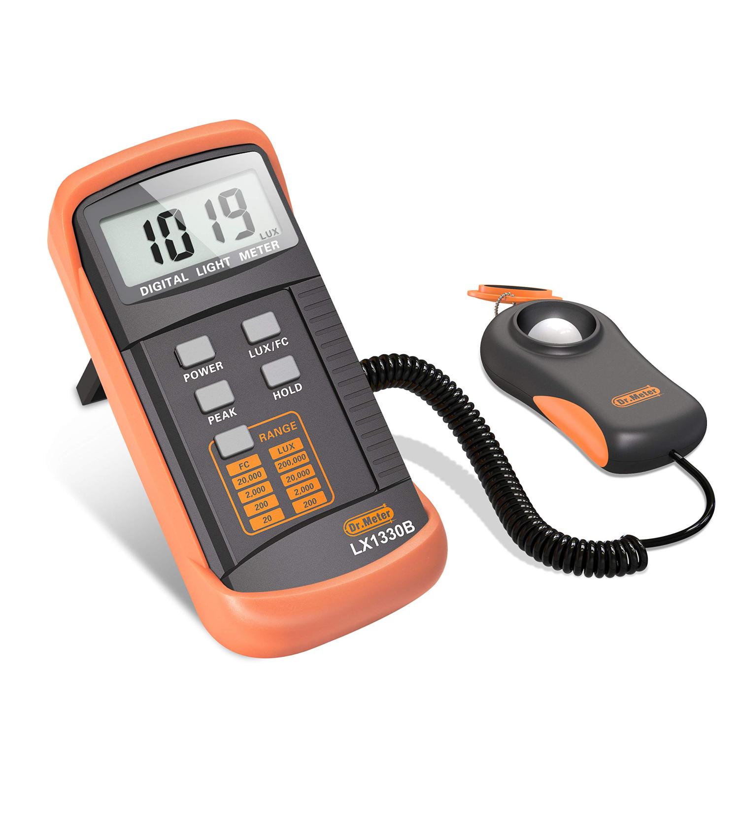 Dr.meter LX1330B Digital Illuminance Light Meter - 0-200,000 Lux Measurement Range - Buy Online on GoSupps.com