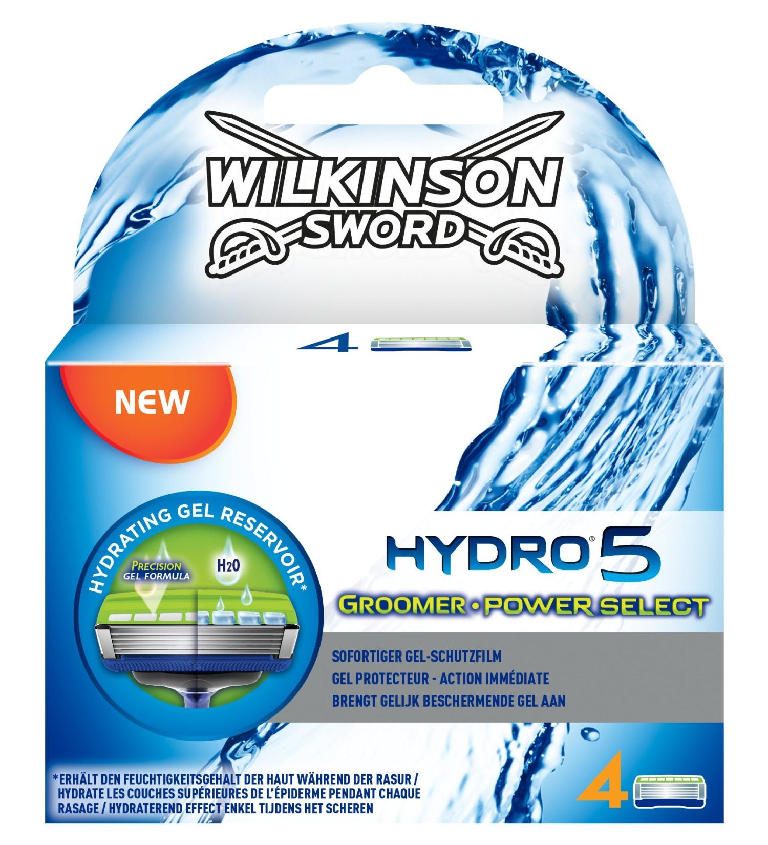 Wilkinson Sword Hydro 5 Groomer & Power Select Men's Razor Blades x4 - Buy Online on GoSupps.com