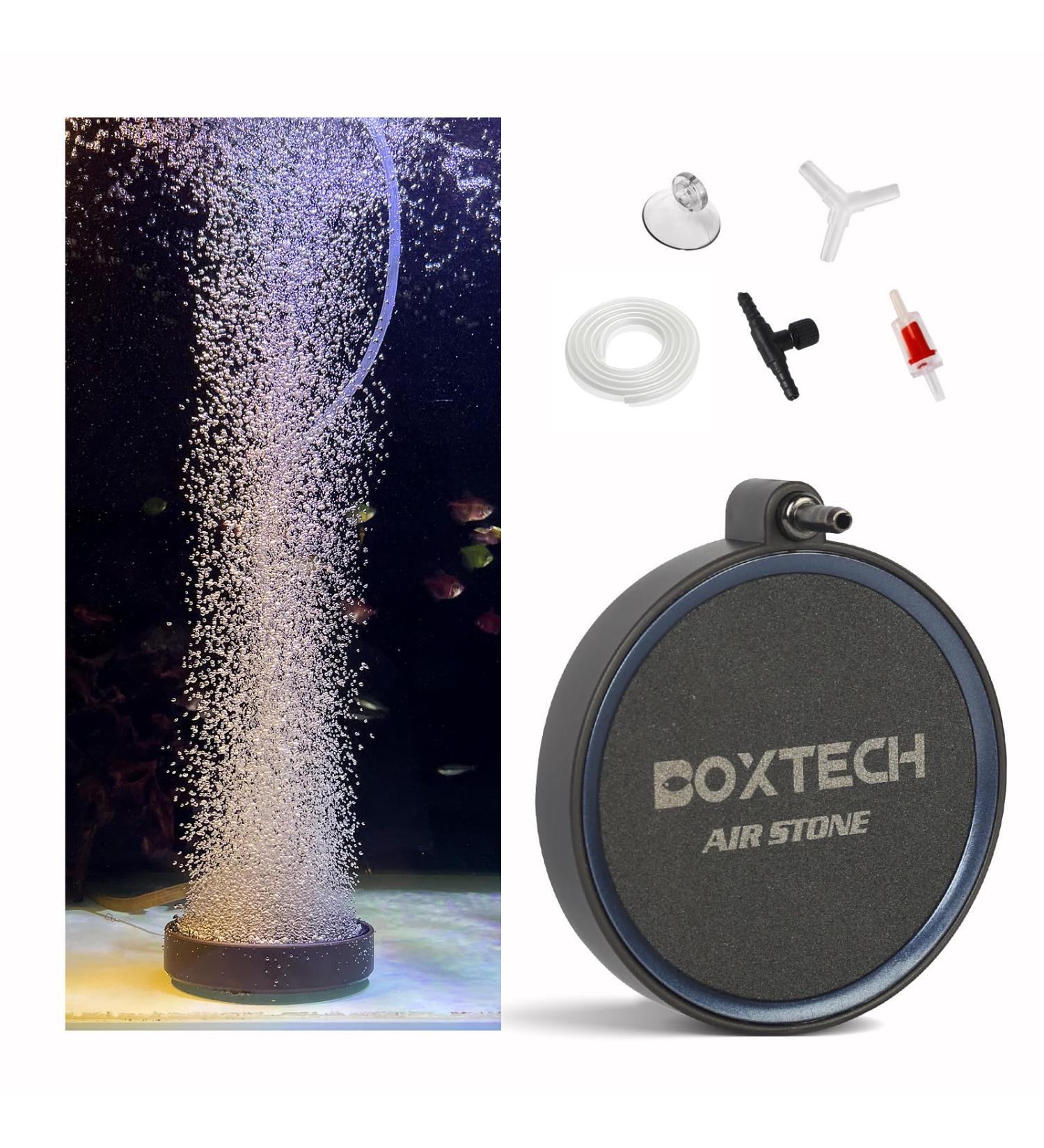 Buy Boxtech Aquarium Air Stone Set - 130mm Diffuser for Enhanced Oxygenation | Sand Plate & Aerator Stone for Fish Tanks - Buy Online on GoSupps.com