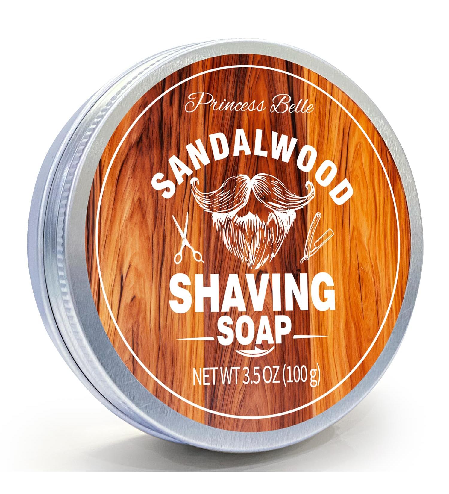 Premium Sandalwood Shaving Soap for Men | Rich Foam & Moisturizing Beard Soap | International Shipping - Buy Online on GoSupps.com