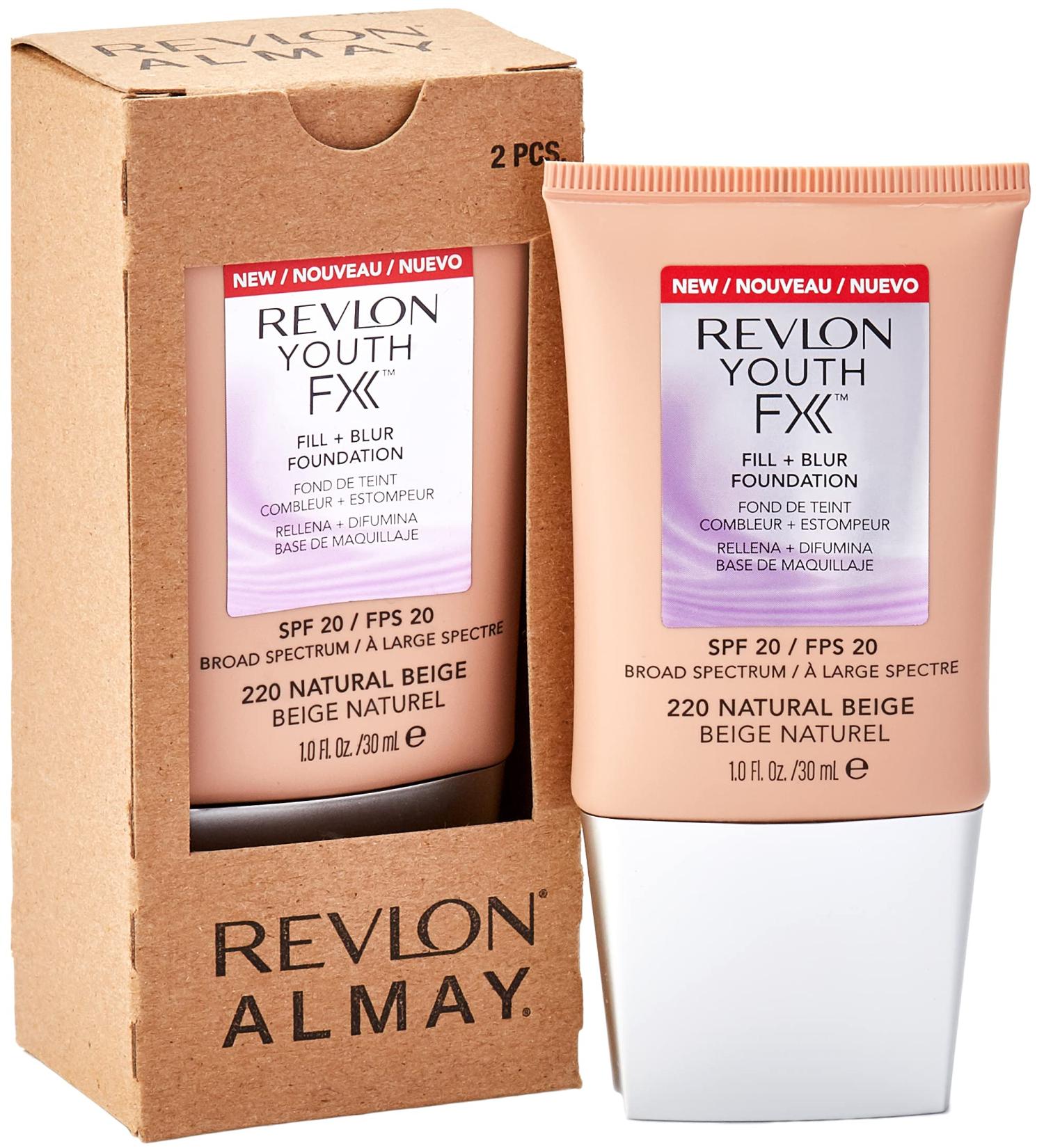 Revlon Youth Fx Fill + Blur Foundation 220 Natural Beige SPF20 30ml - Buy Online on GoSupps.com