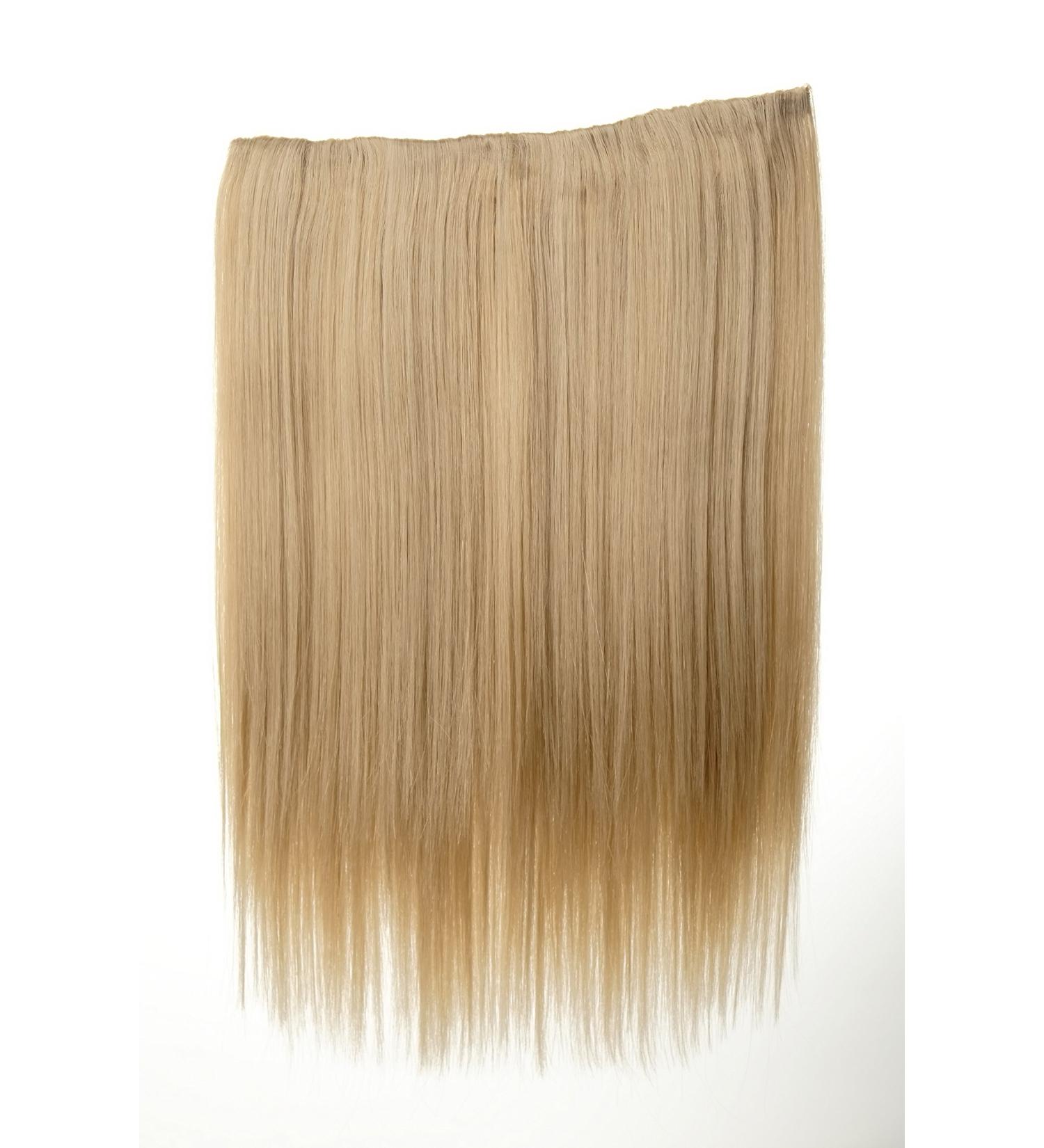 WIG ME UP Hairpiece Extension - 5 Clips Straight Light Golden Blonde 45 cm | Premium Quality Hair Extensions - Buy Online on GoSupps.com
