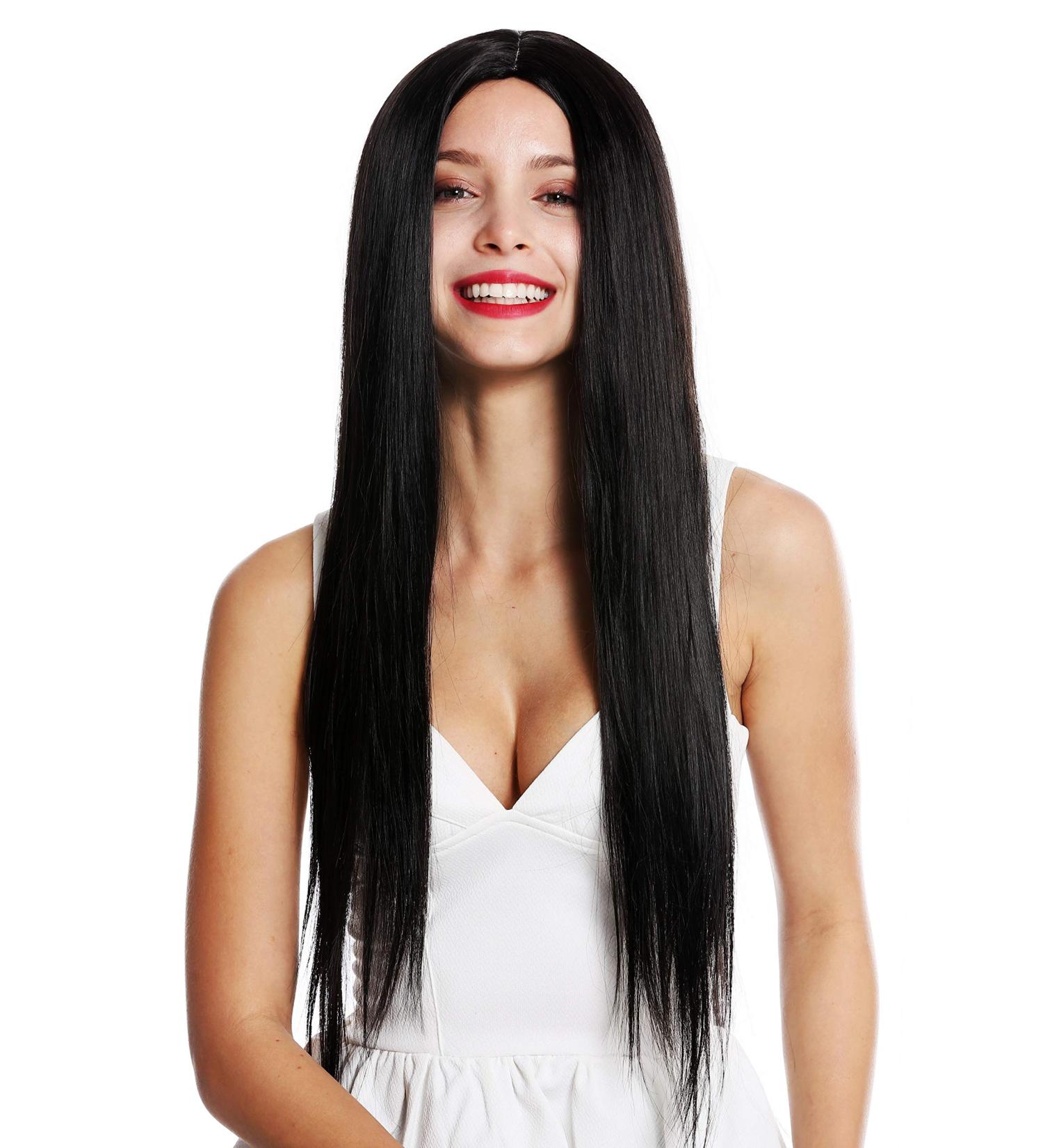 WIG ME UP K9293L-2 Long Straight Black-Brown Ladies Wig | Stylish Middle Parting Wig for All Occasions - Buy Online on GoSupps.com