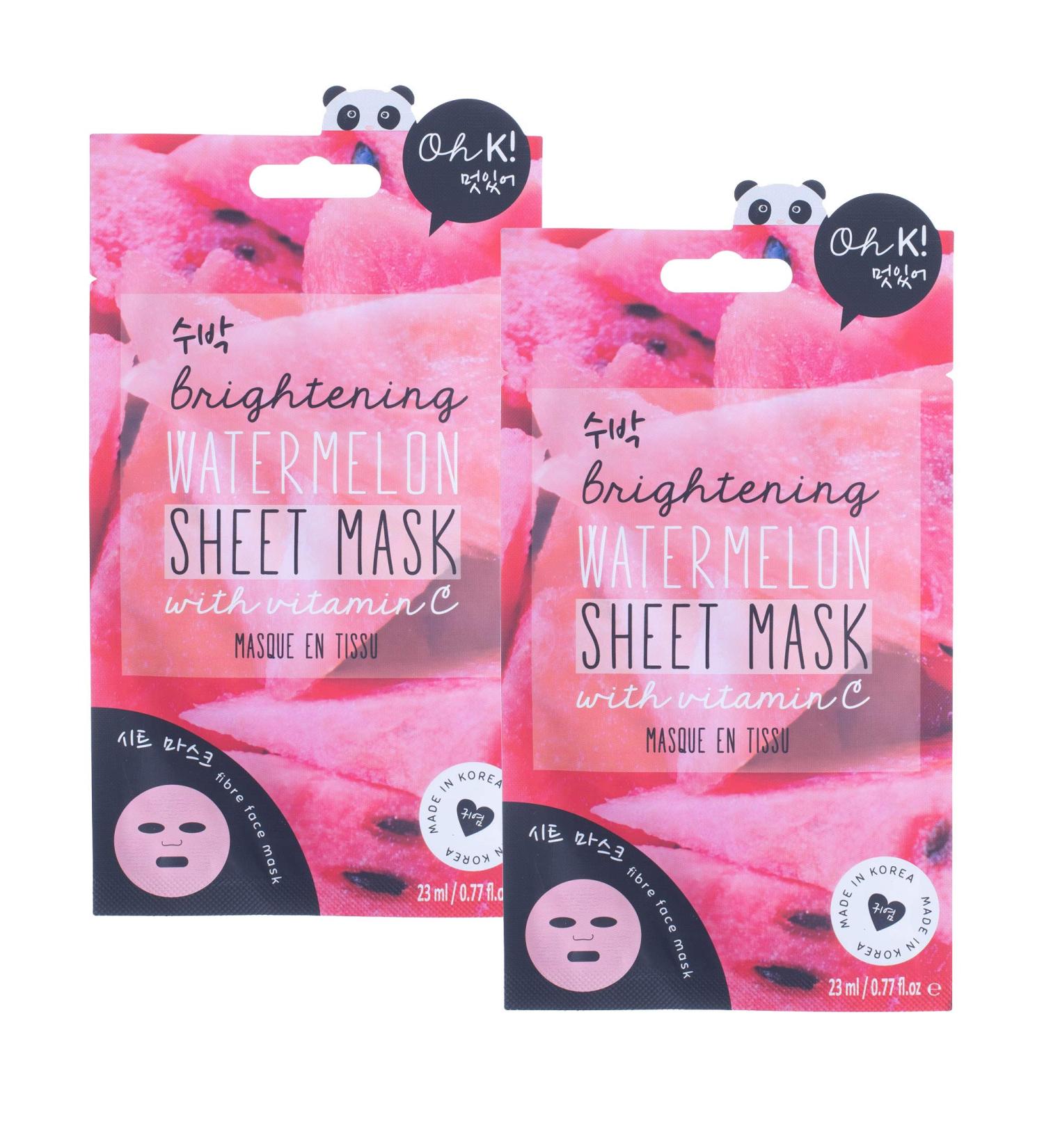 Oh K! Brightening Sheet Mask Watermelon 1 Sheet 0.77 fl.oz (23 ml)