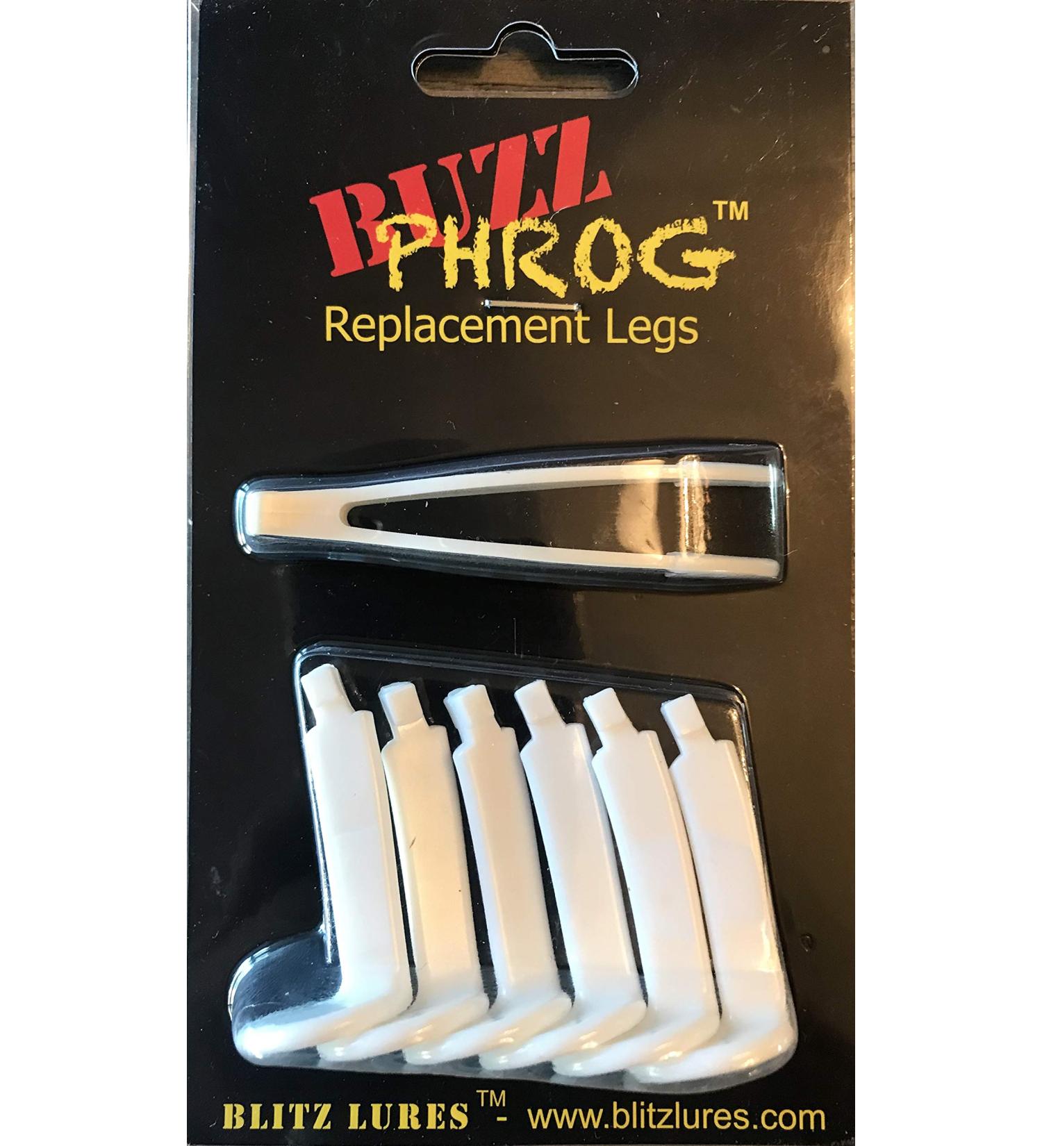 Blitz Buzz Phrog - Hollow Body Frog as seen in The BASSMASTER April 2020 Issue White (6pcs)