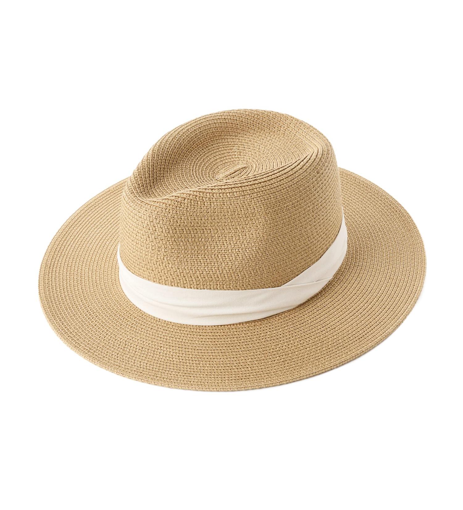 Wide Brim Straw Panama Hat Fedora for Women/Men | UPF Sun Protection Beach Hat in Khaki-Beige | Medium-Large Size - Buy Online on GoSupps.com