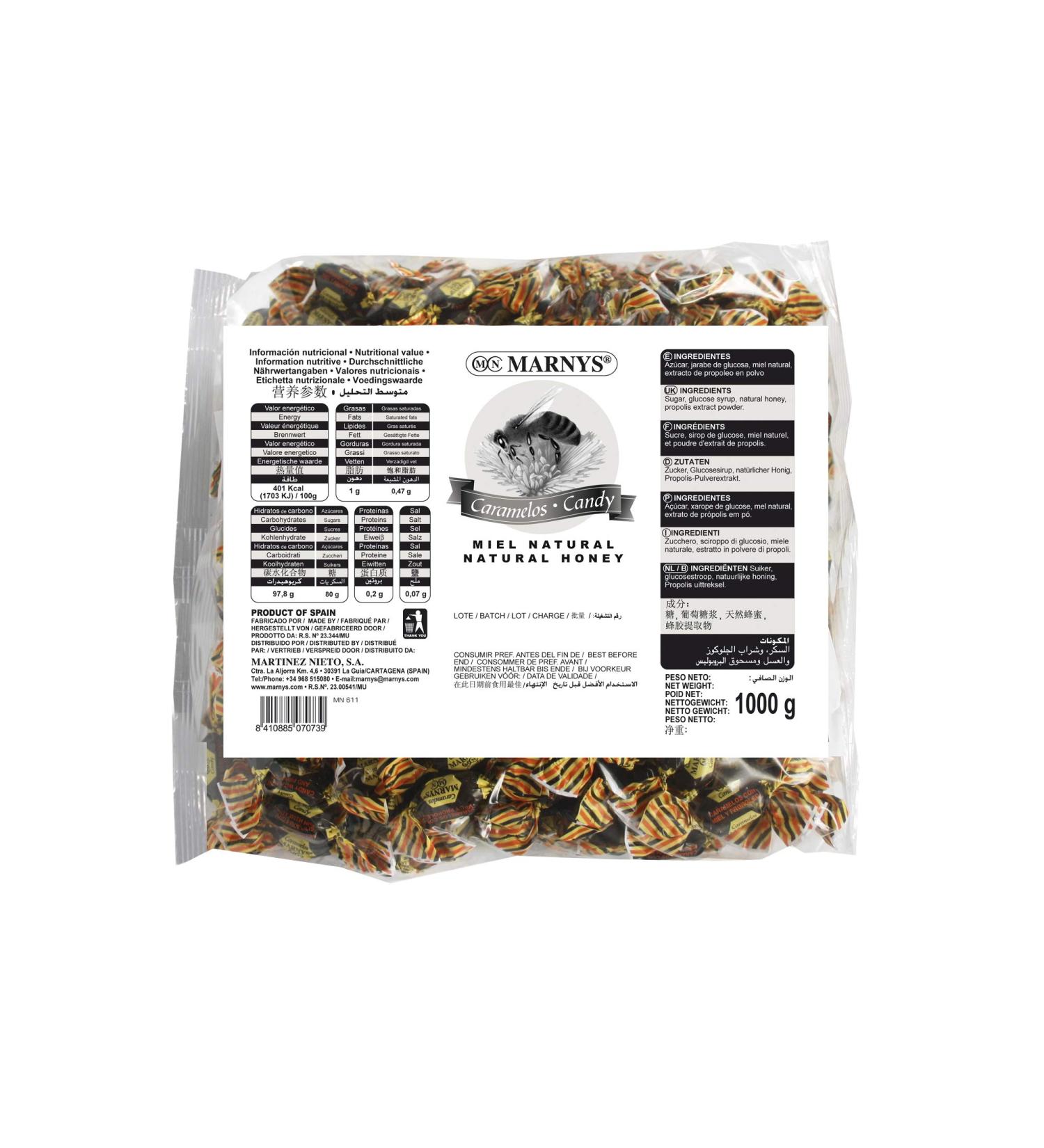  Marnys MARNYS Propolis and Honey Candies 1kg - Buy Online on GoSupps.com