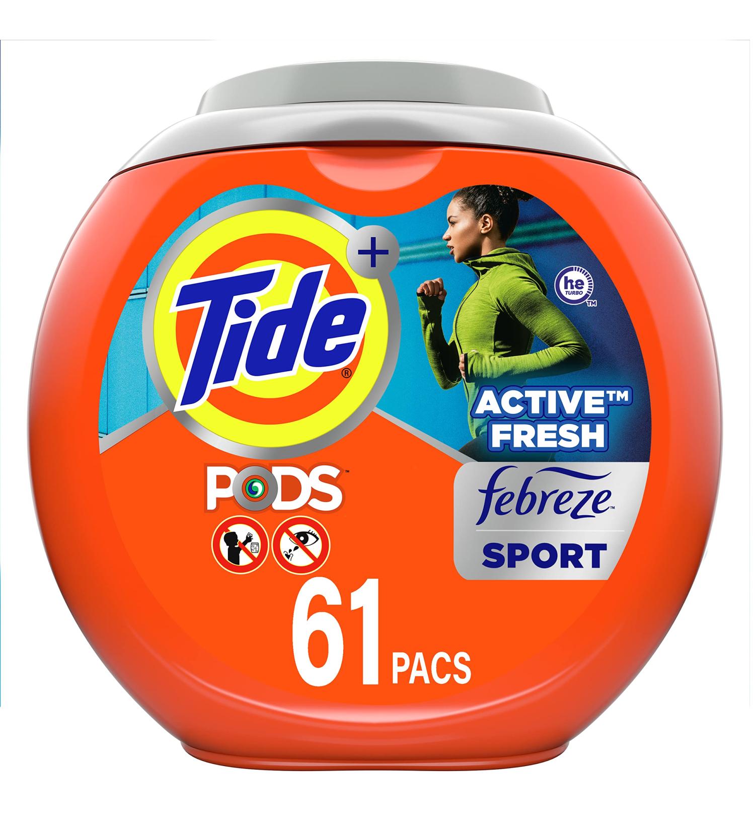 Tide PODS 4 in 1 Febreze Sport Odor Defense Laundry Detergent - 61 Count HE Pods - Buy Online on GoSupps.com