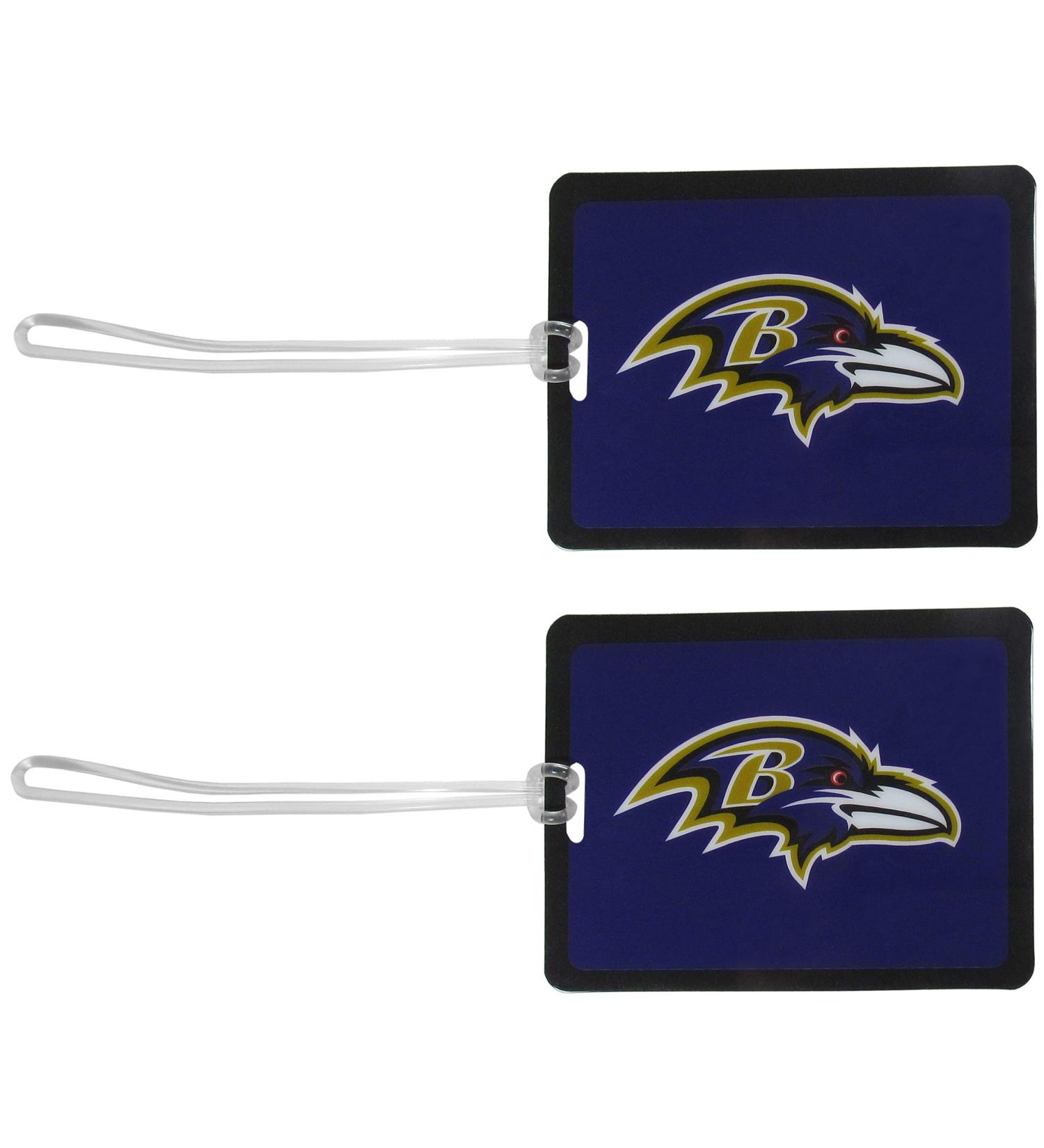 NFL Baltimore Ravens Vinyl Luggage Tag  2pk  Purple - Buy Online on GoSupps.com