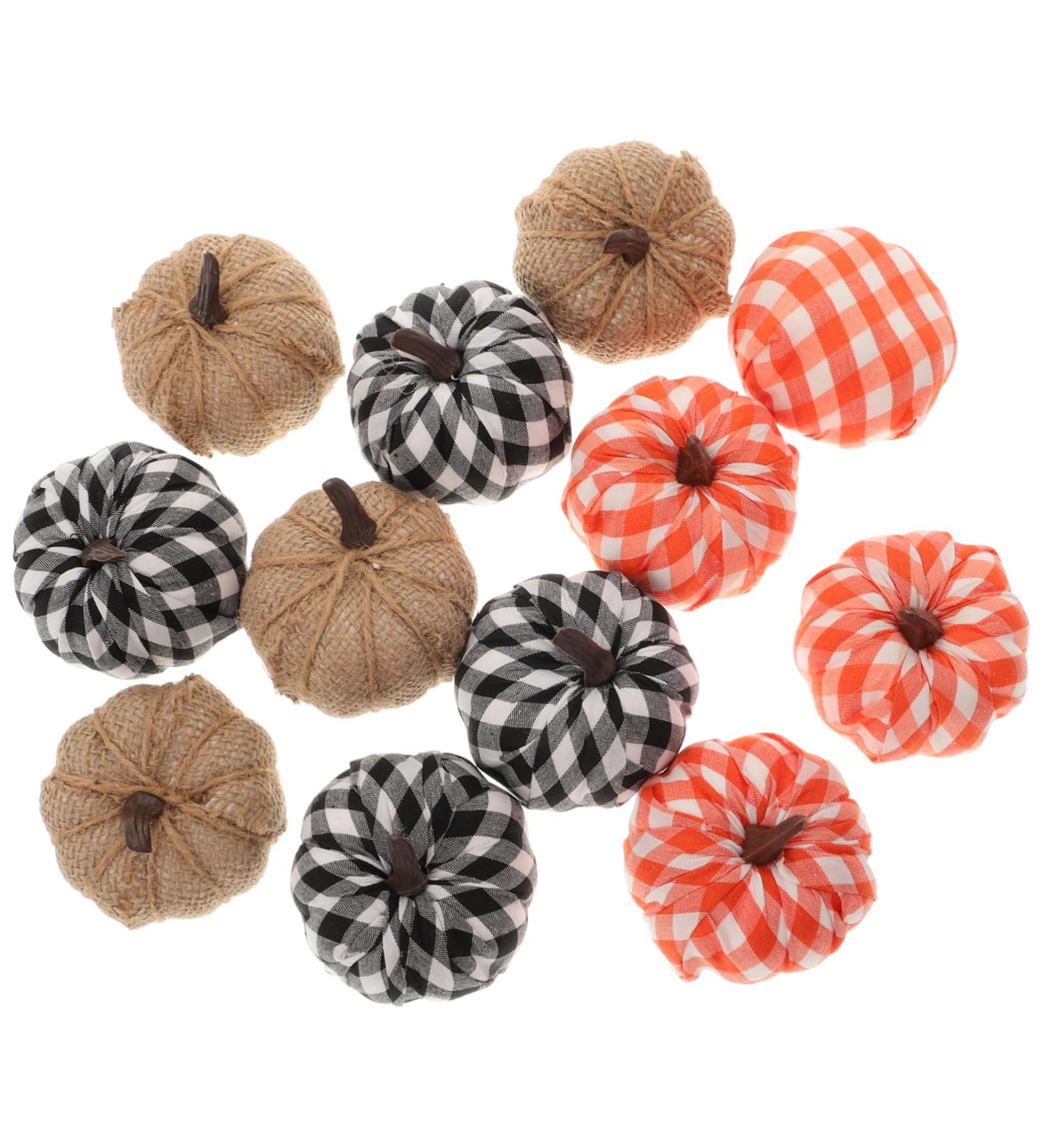Zerodeko Foams Fake Pumpkin 12pcs Thanksgiving Pumpkin Artificial Party Supplies Environmental Foam Thanksgiving Assorted Fake Pumpkins Assorted Color 8.50X8.50X7.50CM - Buy Online on GoSupps.com