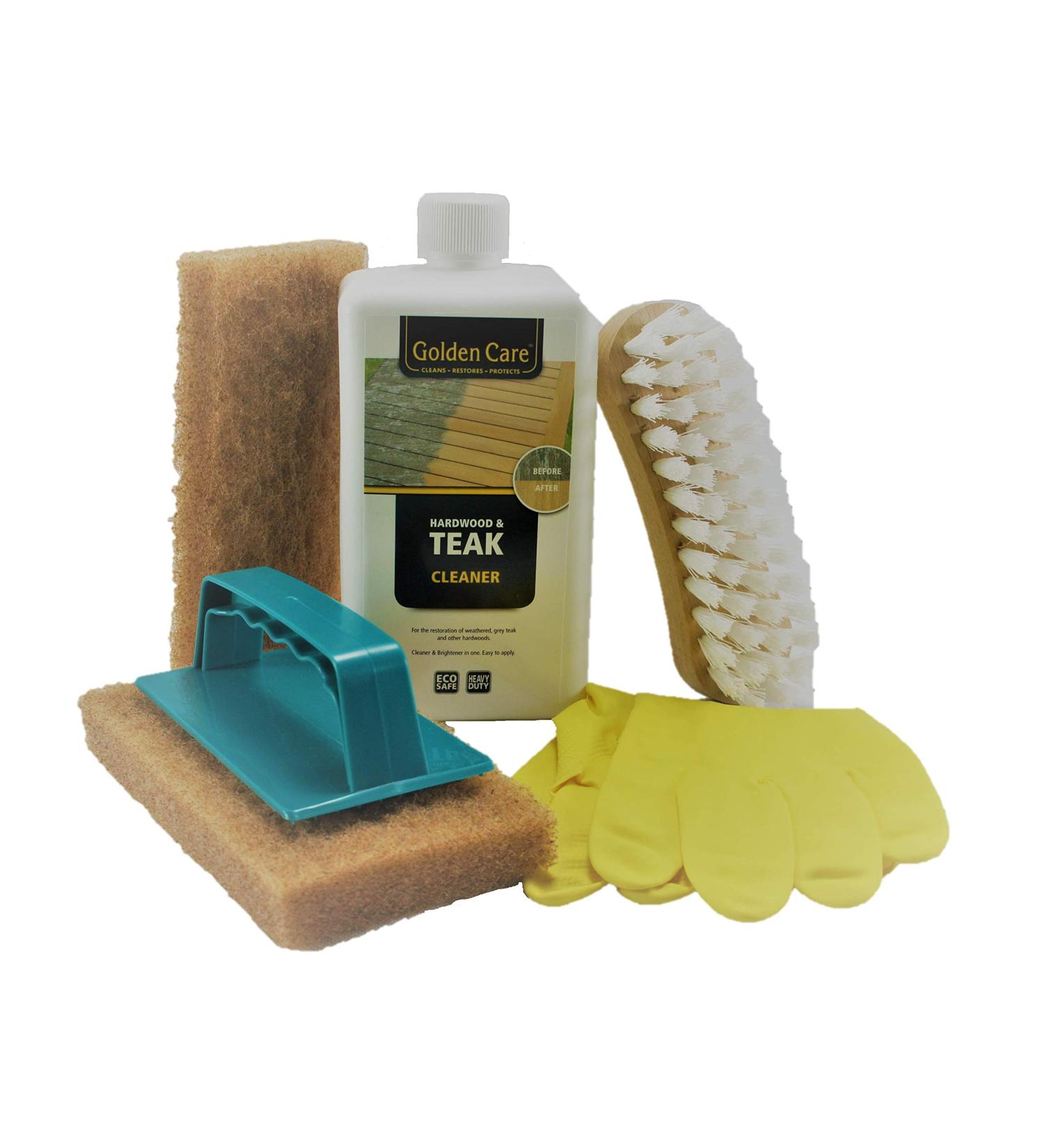 Golden Care Cleaner Set | Premium Wood Cleaner & Protector for Garden Furniture - Shop Now - Buy Online on GoSupps.com