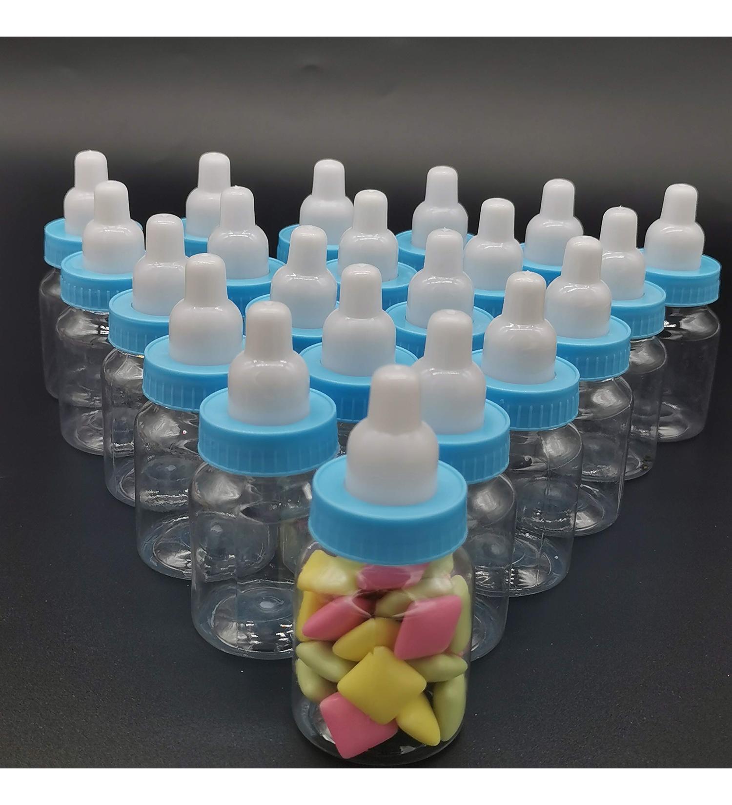 Jessica welcomes you Bottles with Removable Blue Tops for Baby Showers  Parties  and Favors (24 Blue) - Buy Online on GoSupps.com