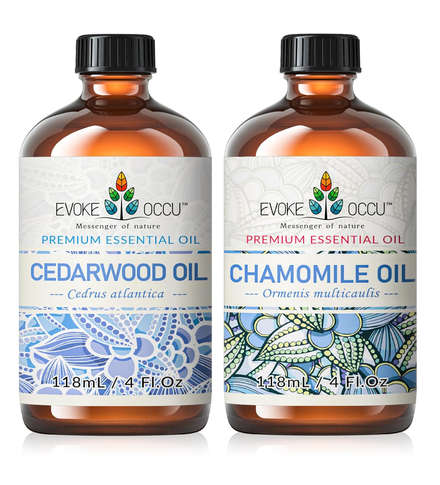 EVOKE OCCU Cedarwood Essential Oil and Chamomile Essential Oil - 4 Fl Oz - Buy Online on GoSupps.com