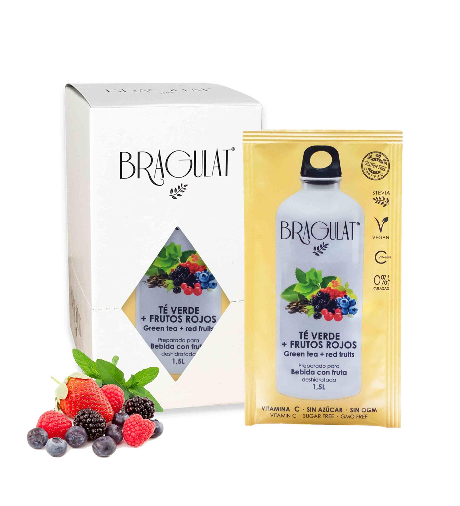  BRAGULAT BRAGULAT | Concentrated Red Fruit & Green Tea Juice | Instant Powdered Drinks & Refreshments | Sugar Free & With Vitamin C | 15 Envelopes - Buy Online on GoSupps.com