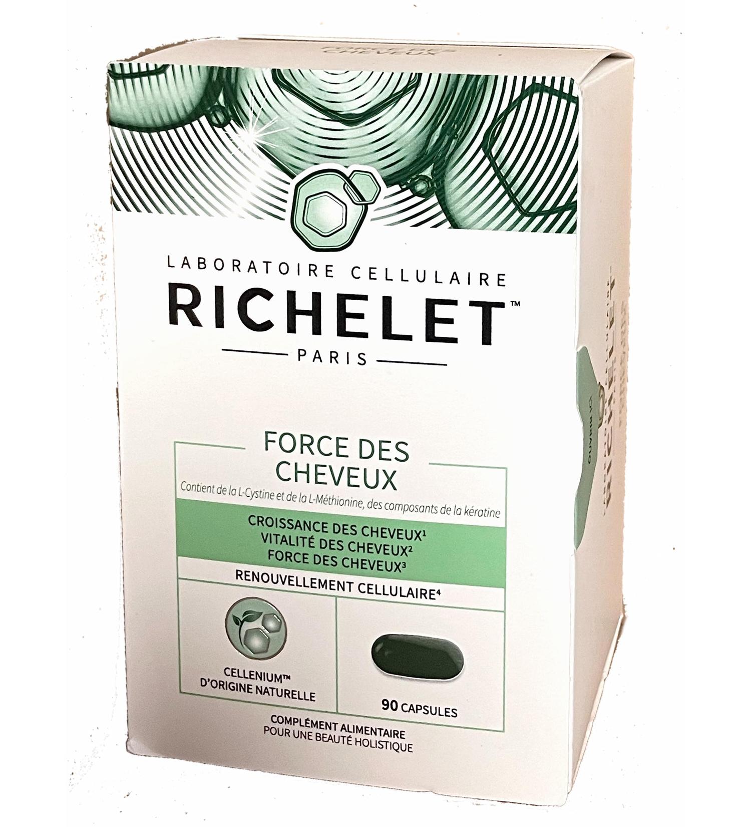 Richelet HAIR FORCE - Hair Growth Vitality and Strength - Box of 90 Capsules - Buy Online on GoSupps.com