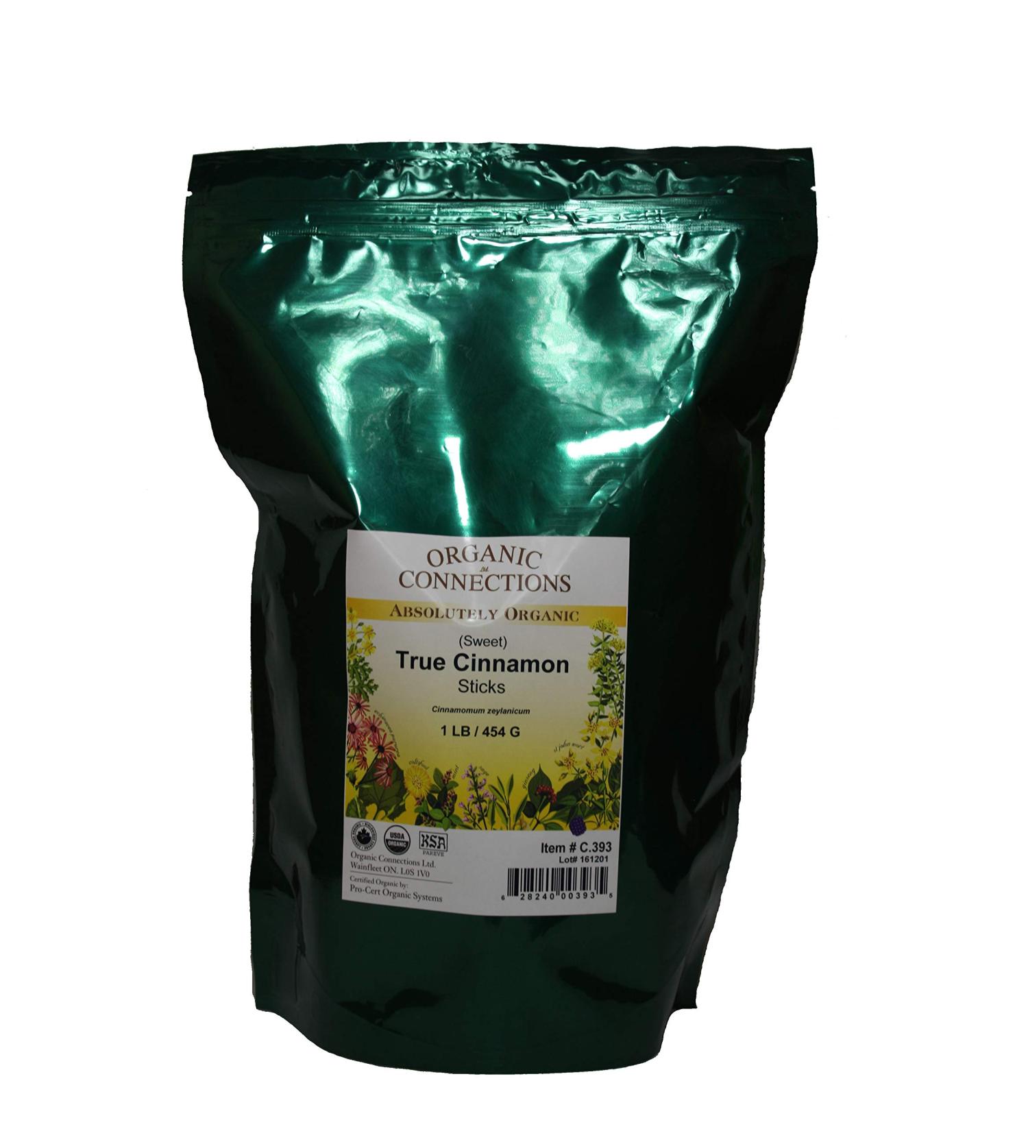 True Cinnamon Sticks Sweet Organic (1 lb)