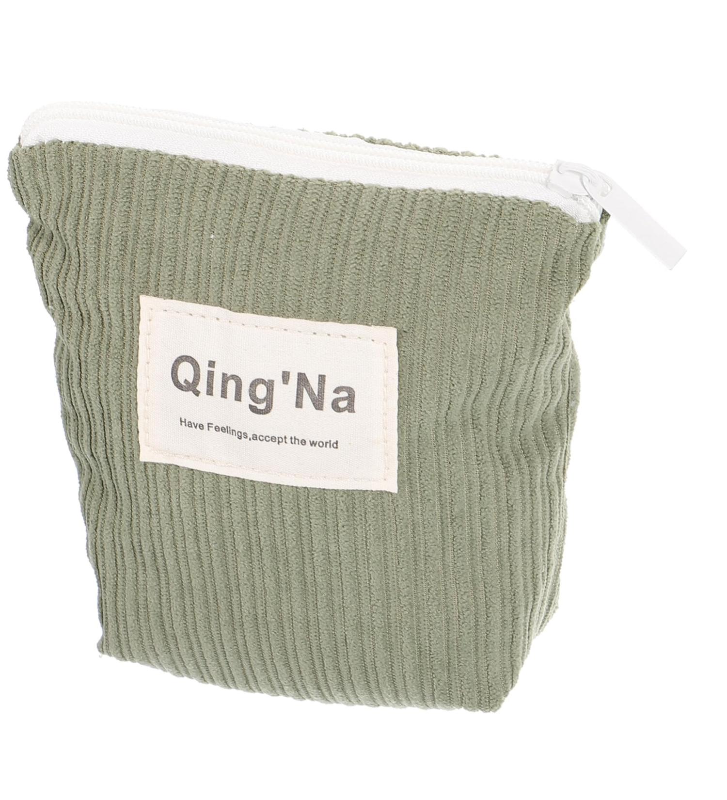 HAPINARY Sanitary Napkin Storage Bag - Vintage Handbags Organizer | Cotton Green Period Pouch & Holder for Outdoor Hygiene - Buy Online on GoSupps.com