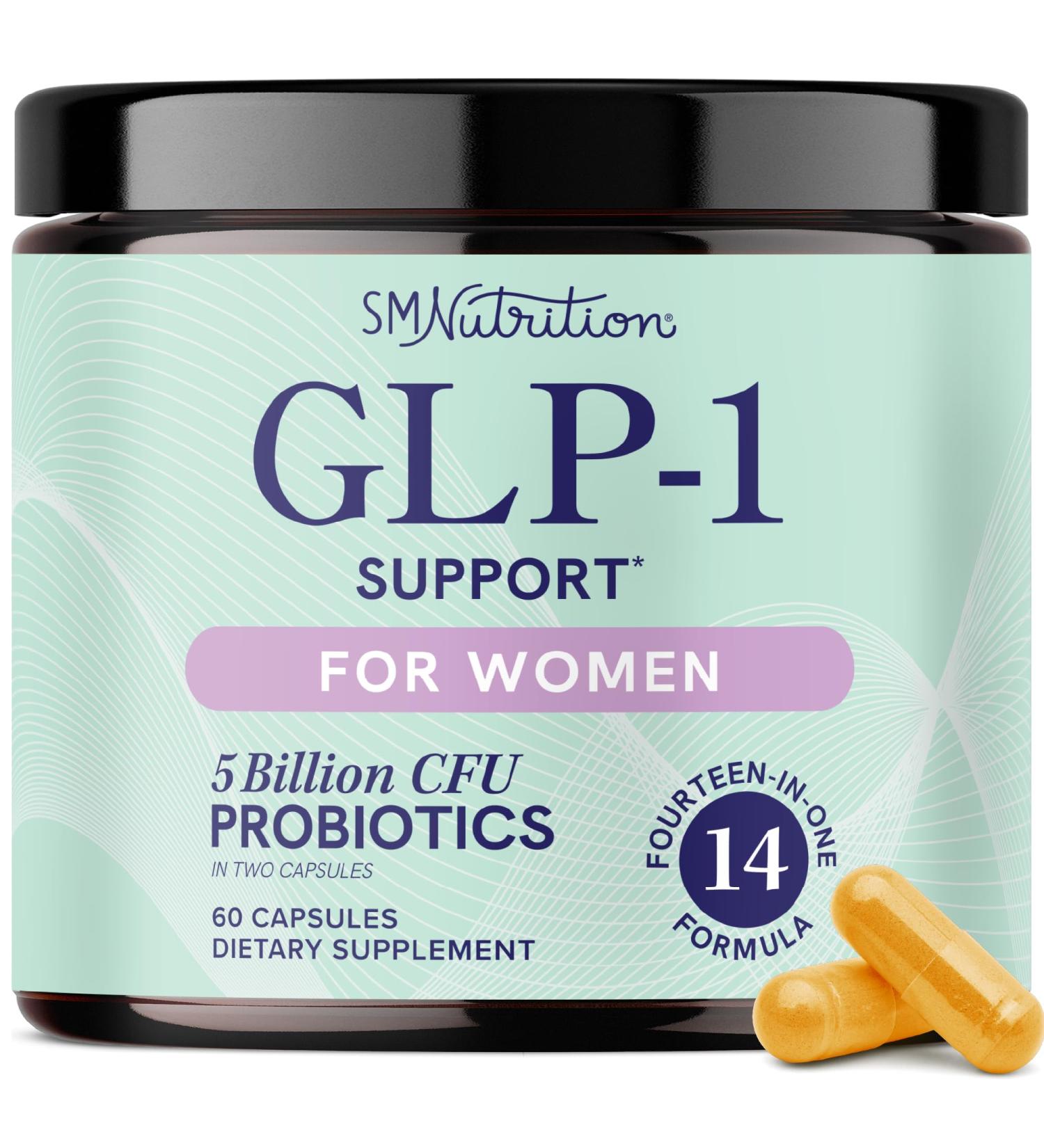 GLP-1 Support for Women | Nutritional Support with Probiotics Berberine Cinnamon & More | GLP 1 Supplement for Healthy GLP1 Activity Digestive Health & Metabolic Balance | Non-GMO | 60 Ct. - Buy Online on GoSupps.com