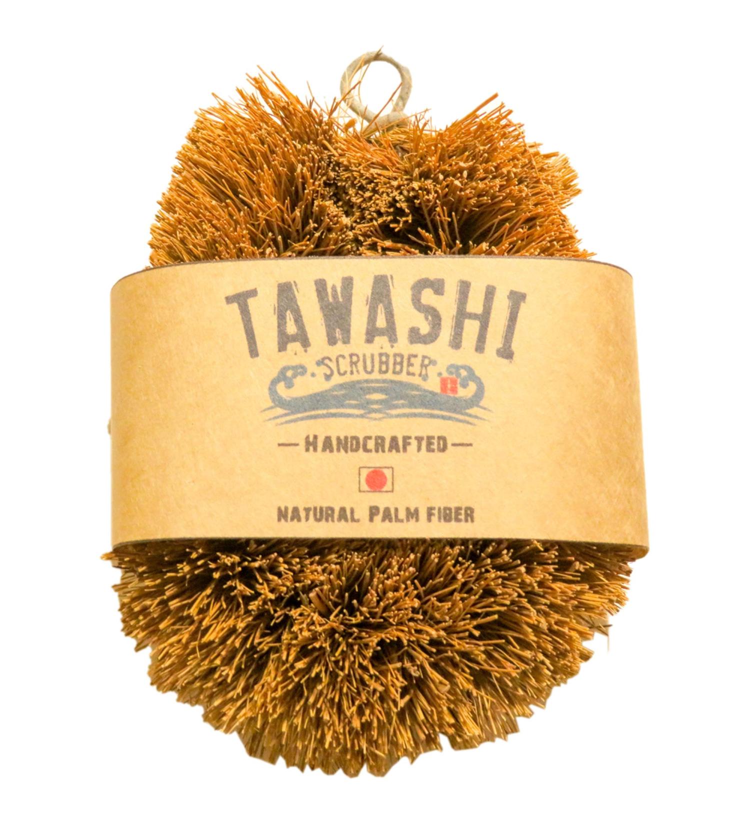 JAPAN Handcrafted Tawashi brush scrubbing cleaning natural palm fiber Set of 2 - Buy Online on GoSupps.com