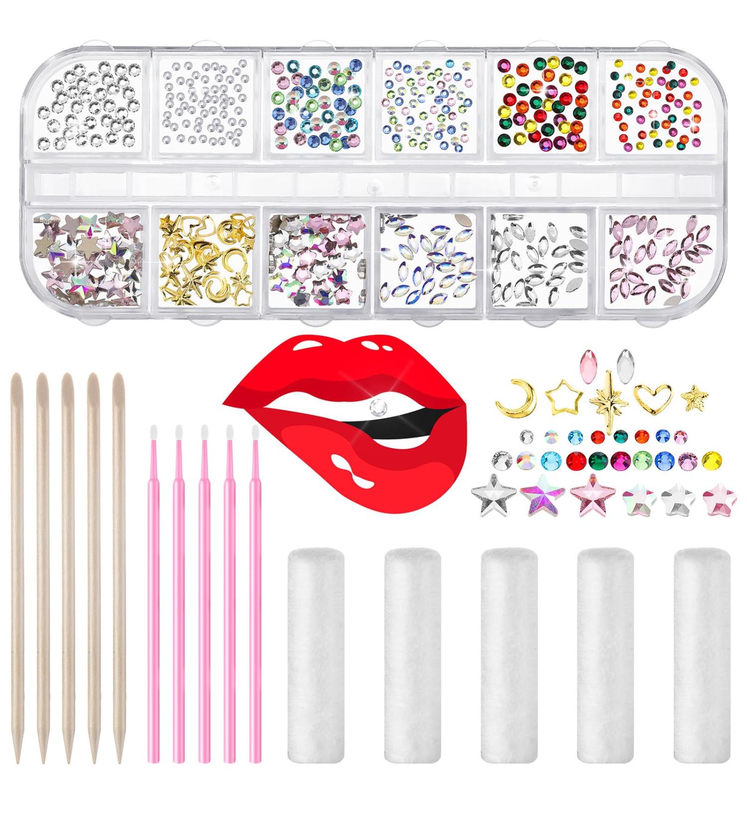 377 Pieces Tooth Gem Kit - DIY Tooth Jewelry for Halloween & Christmas | Fashionable Tooth Decorations - Buy Online on GoSupps.com