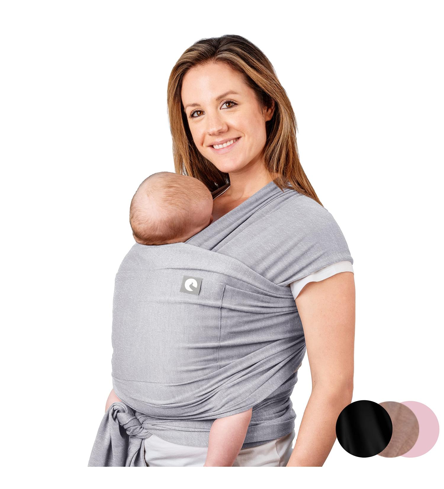 Pocket Wrap by Trekki - Cotton Baby Sling Carrier for Newborn to Toddler - Grey - Buy Online on GoSupps.com