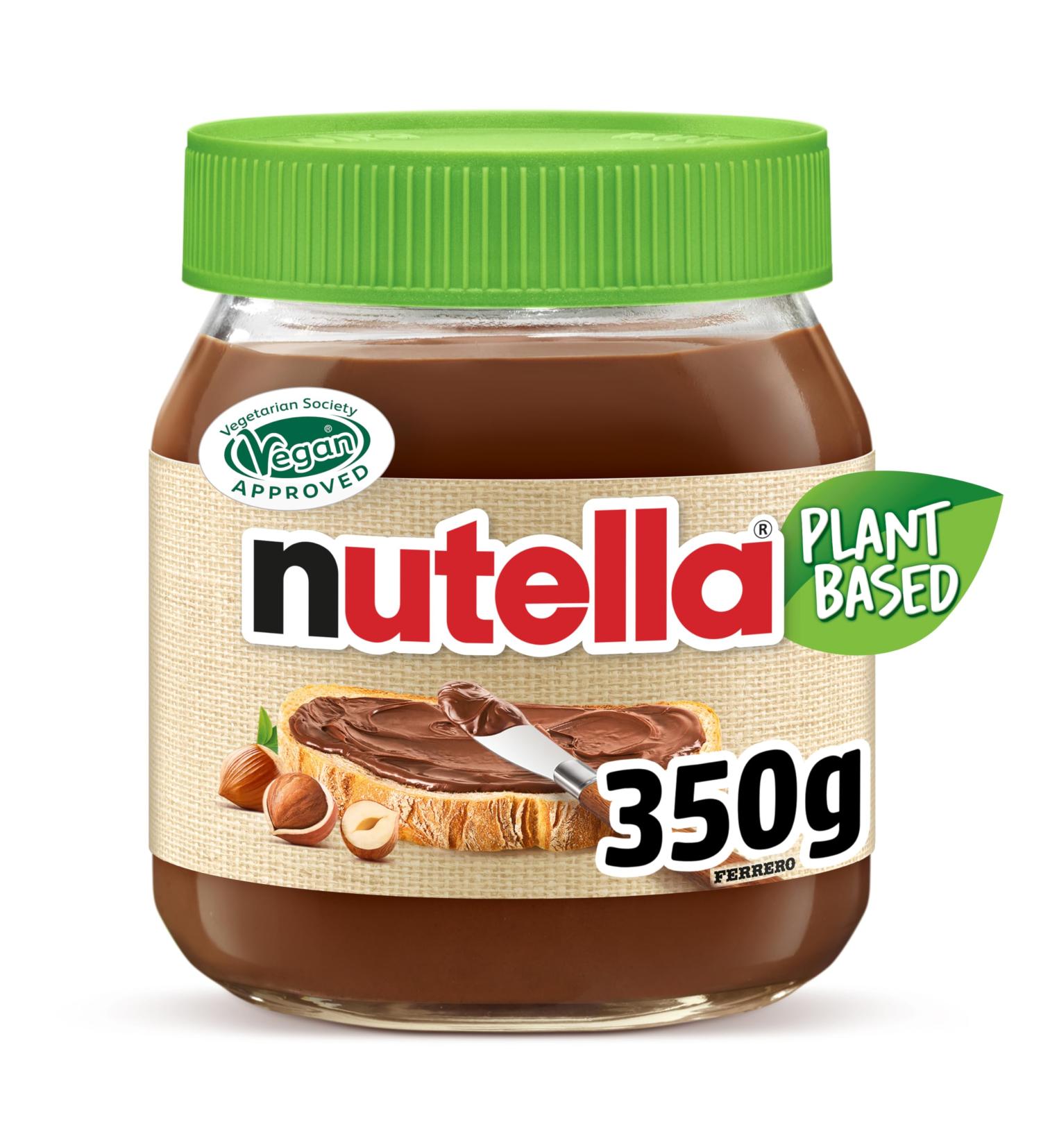 Nutella Spread - New Recipe Vegan - Cocoa Hazelnuts 350g - NUTELLA PLANT-BASED Vegan - Delicious Chocolate Hazelnut Flavor - Buy Online on GoSupps.com