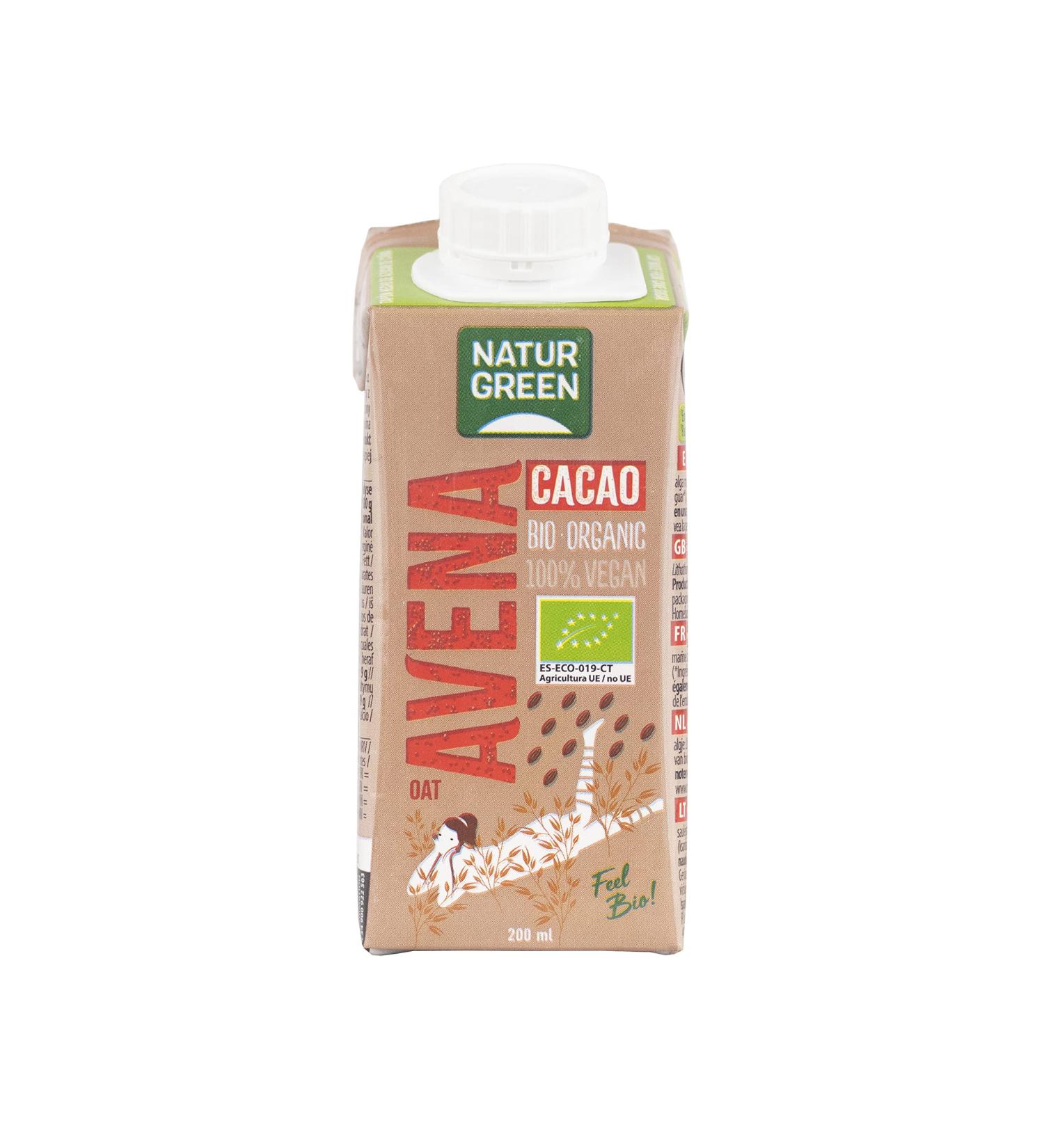 Oat Choco Calcium NaturGreen 200 ml - Buy Online on GoSupps.com
