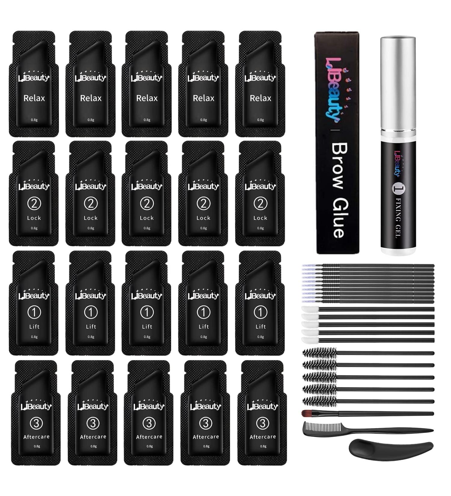 Libeauty Brow Lift & Lamination Kit - 3 Minute Eyebrow Perm for Fuller Brow Look and Curled Eyelashes | Home Perming Kit - Buy Online on GoSupps.com