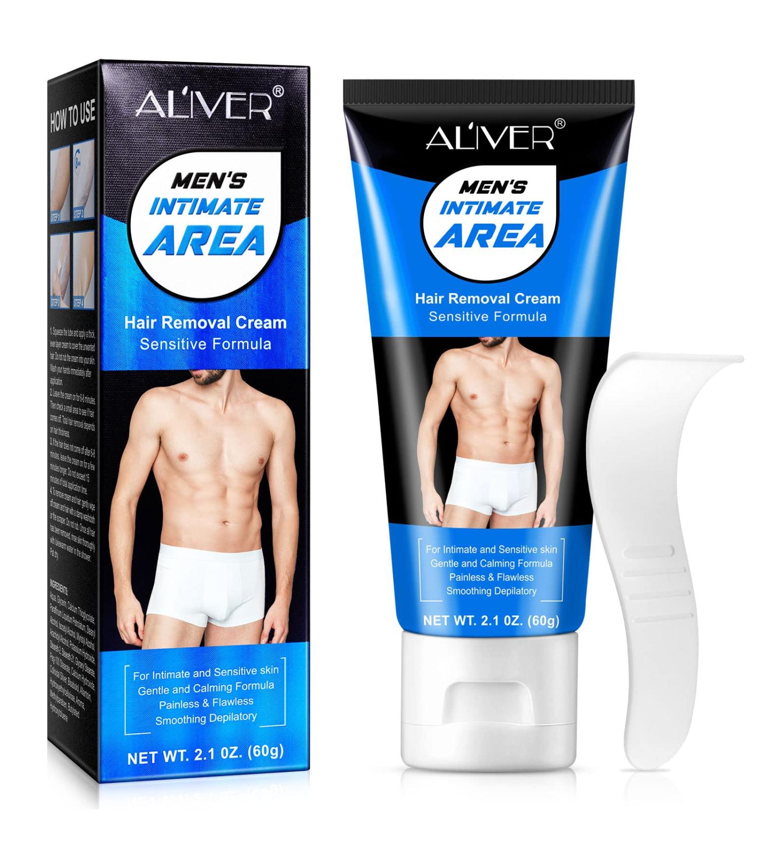 Intimate Private Hair Removal Cream for Men | Painless & Effective Depilatory Cream for All Skin Types | Unwanted Hair Removal in Private Areas - Buy Online on GoSupps.com