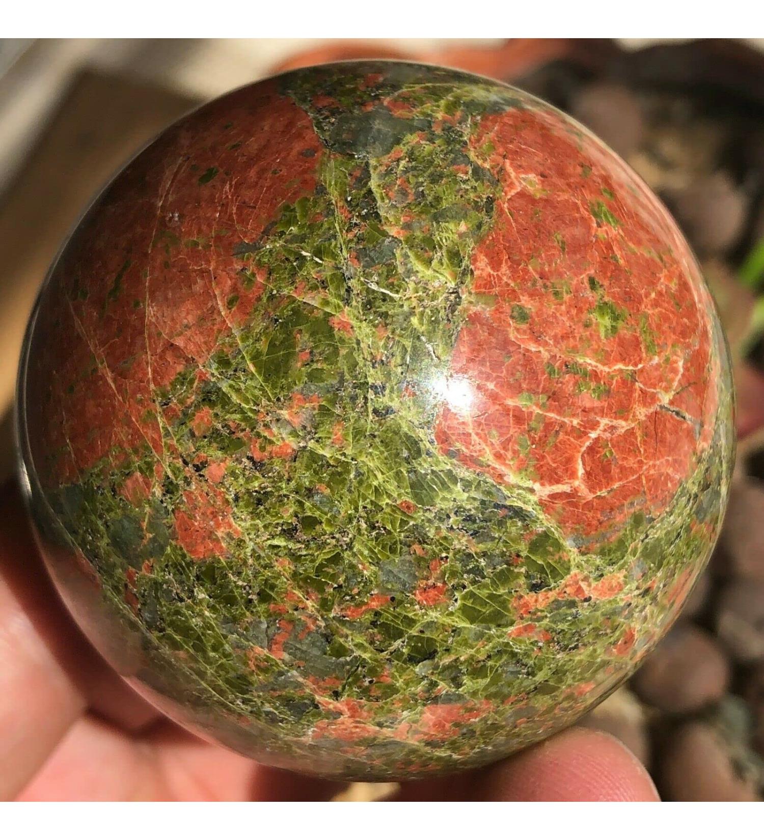 Natural Crystal Rough 50mm Natural Ball Crystal Stone Specimen Reiki Stones - Buy Online on GoSupps.com