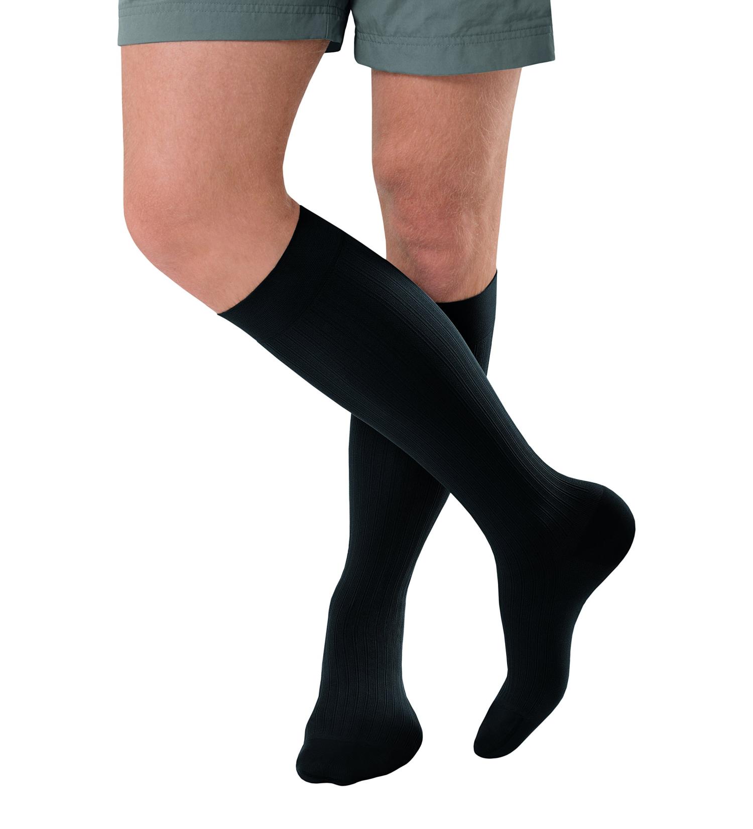 JOBST forMen Ambition Knee High Compression Socks | SoftFit Technology | 15-20 mmHg | Black SZ 2/Long - Buy Online on GoSupps.com