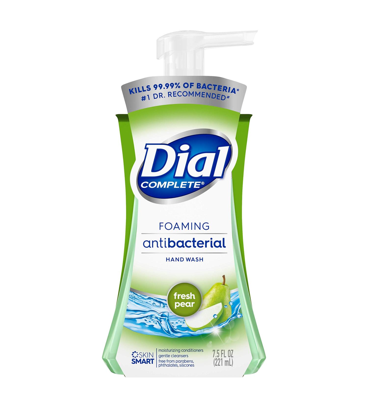 Dial Complete Antibacterial Foaming Hand Wash Fresh Pear 7.5oz - Single Pack - Buy Online on GoSupps.com